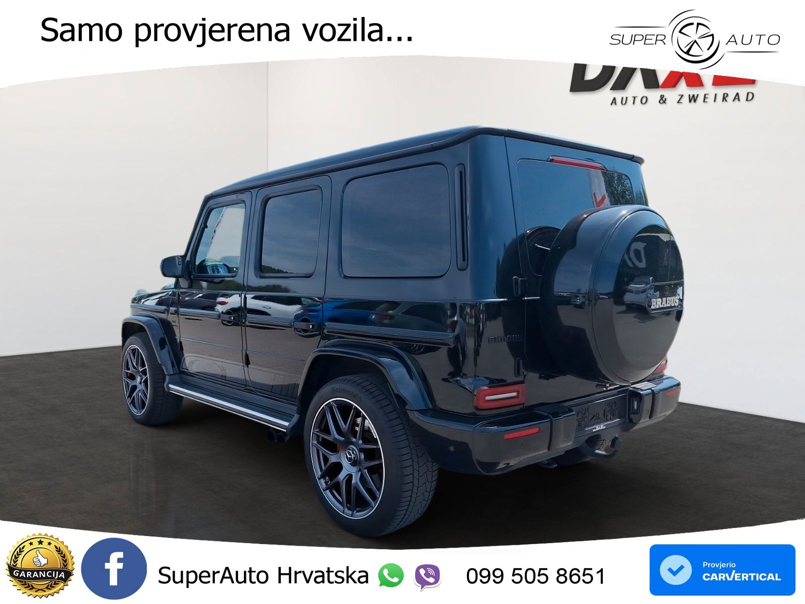 Mercedes AMG G 63 Long V8 (585 KS) 4MATIC 9G-TRONIC AMG SPEEDSHIFT PLUS Brabus LED+GR SJED+ACC