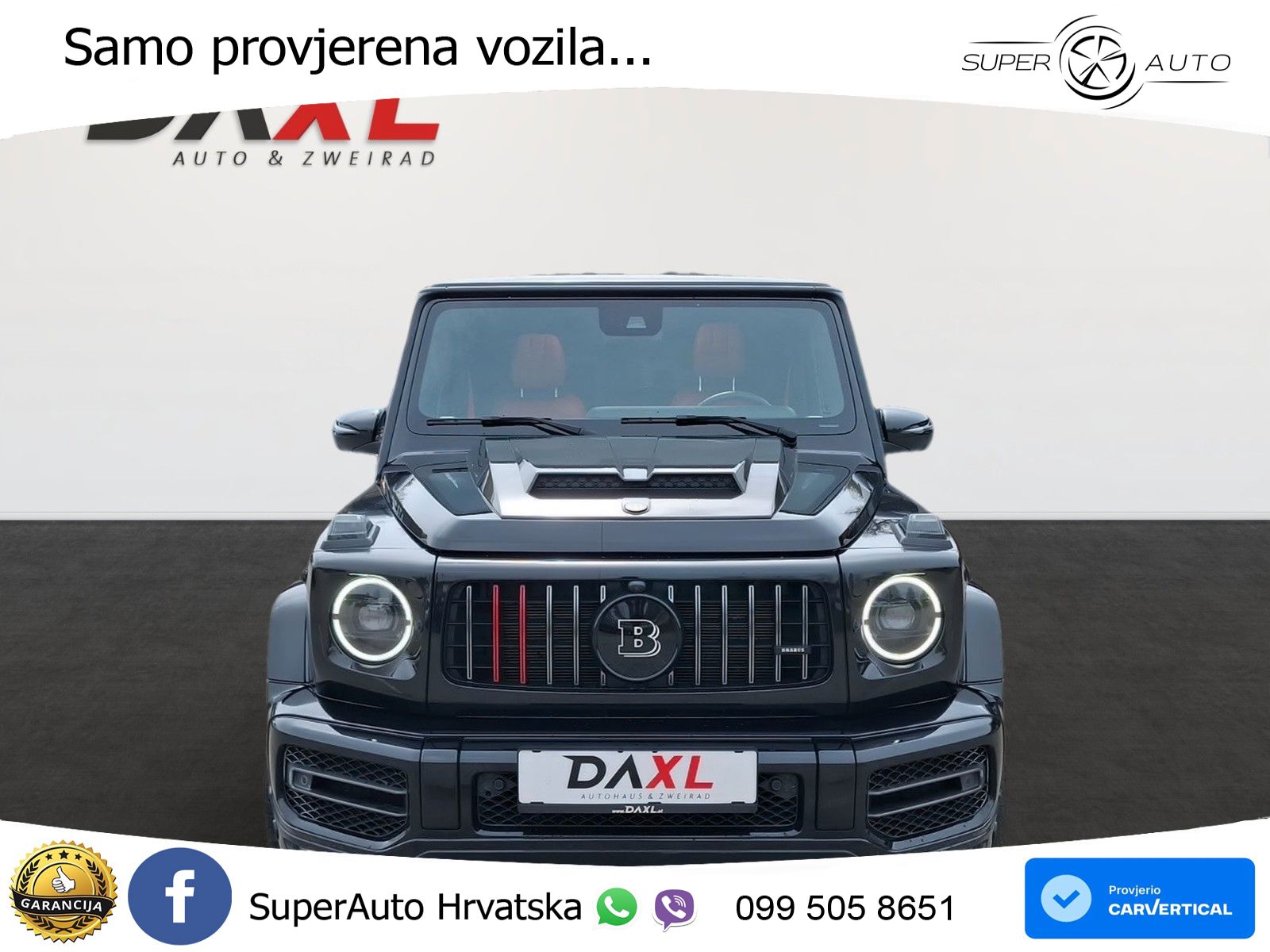 Mercedes AMG G 63 Long V8 (585 KS) 4MATIC 9G-TRONIC AMG SPEEDSHIFT PLUS Brabus LED+GR SJED+ACC