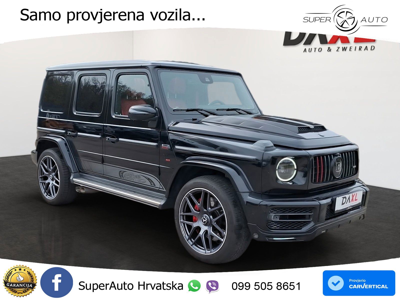 Mercedes AMG G 63 Long V8 (585 KS) 4MATIC 9G-TRONIC AMG SPEEDSHIFT PLUS Brabus LED+GR SJED+ACC