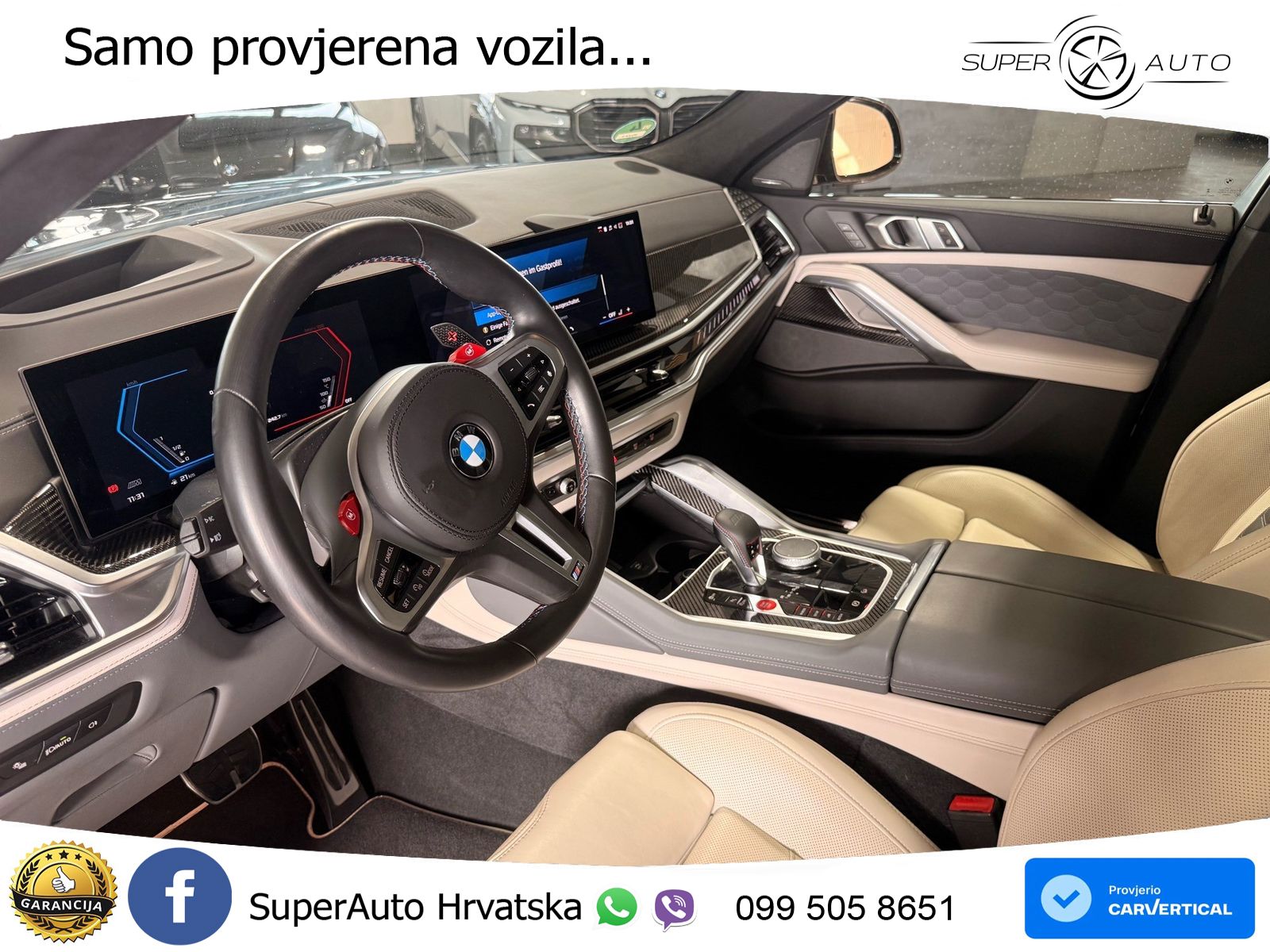 BMW X6 M Competition 4.4 V8 (625 KS) xDrive Steptronic ZRAČNI+ACC+GR SJED+KAM+PANO