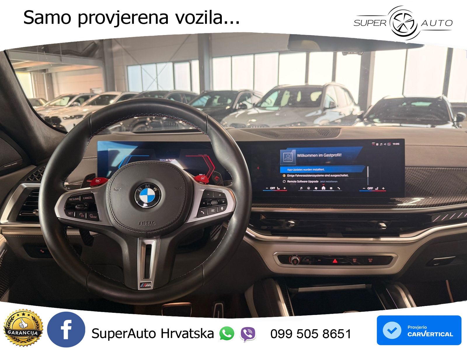 BMW X6 M Competition 4.4 V8 (625 KS) xDrive Steptronic ZRAČNI+ACC+GR SJED+KAM+PANO