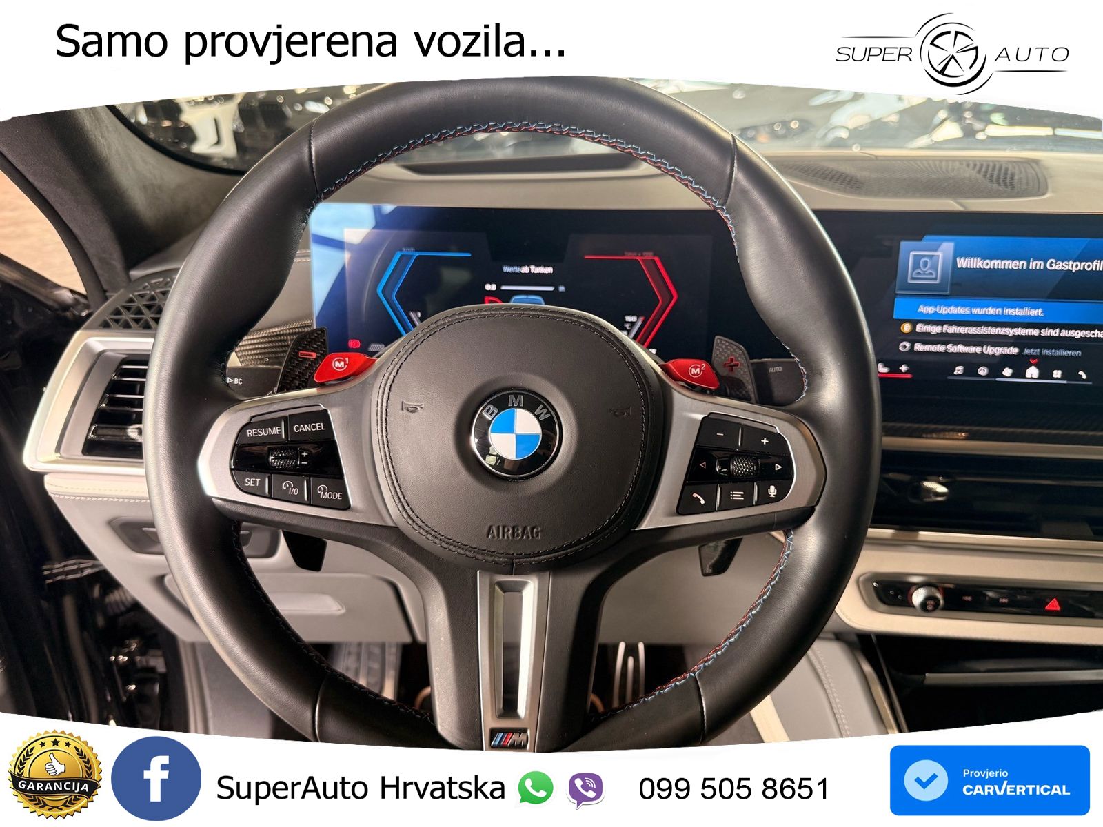 BMW X6 M Competition 4.4 V8 (625 KS) xDrive Steptronic ZRAČNI+ACC+GR SJED+KAM+PANO