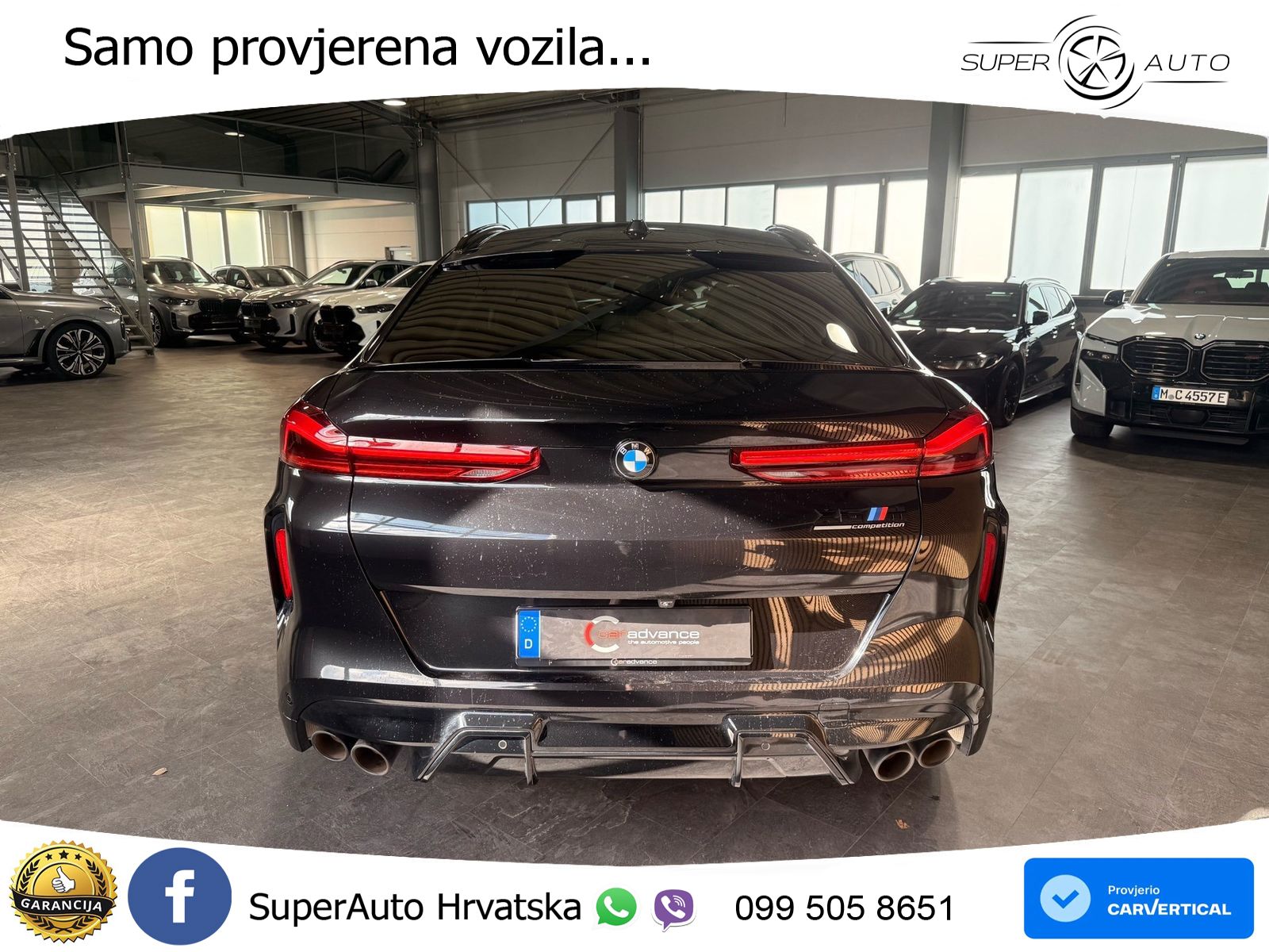 BMW X6 M Competition 4.4 V8 (625 KS) xDrive Steptronic ZRAČNI+ACC+GR SJED+KAM+PANO