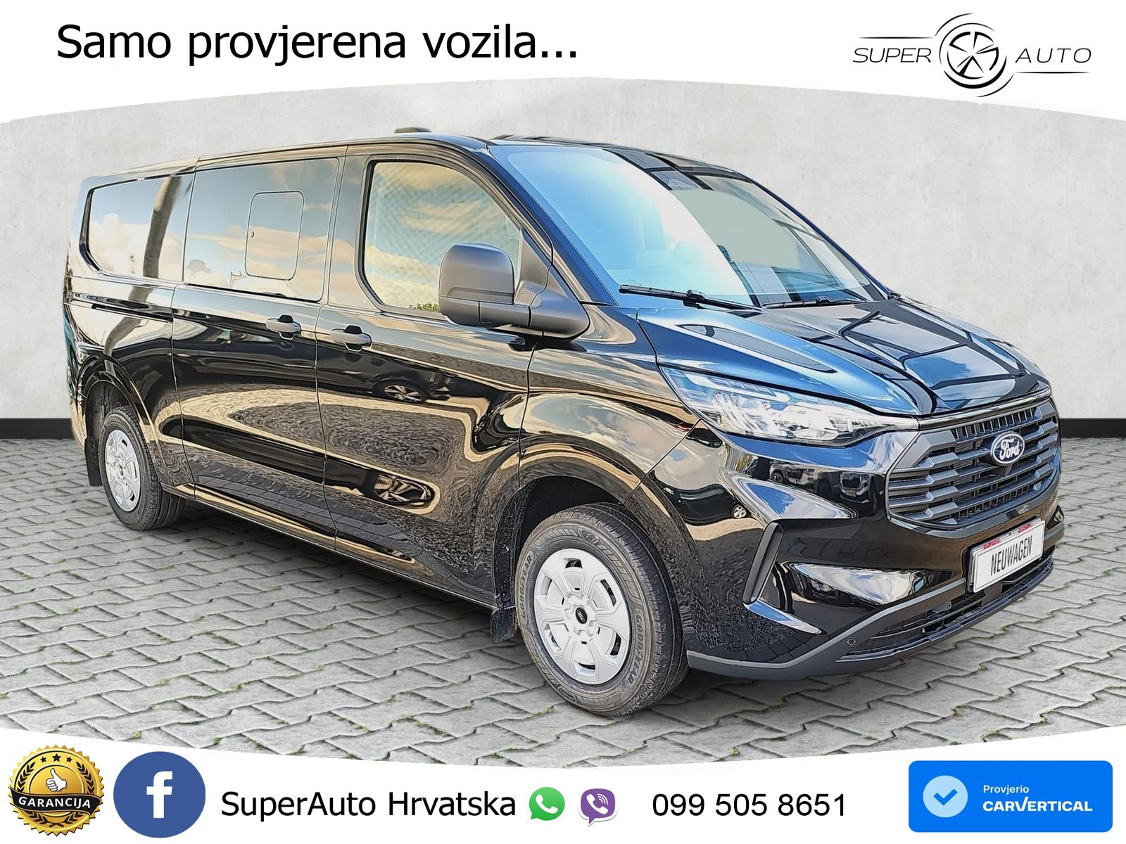 Ford Transit Custom Kasten DoKa 2.0 EB 320 L2H1 AHK 150 KS