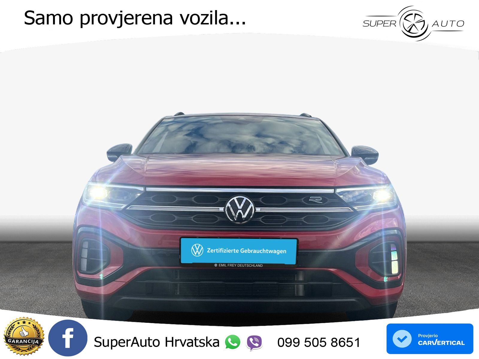 Volkswagen T-Roc 2.0 TSI (190 KS) 4M DSG R-Line MATRIX+GR SJED+KAM