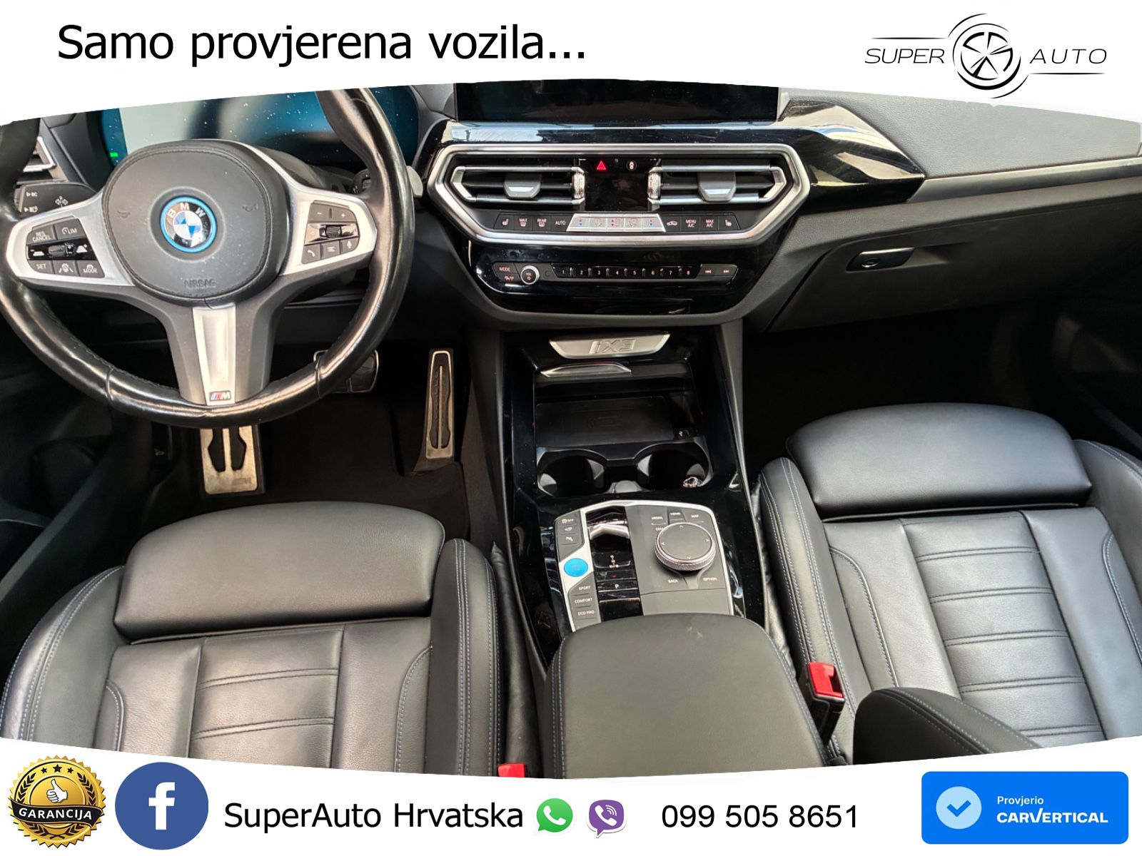 BMW iX3 80 kWh (286 KS) M Sport LED+GR SJED+ACC