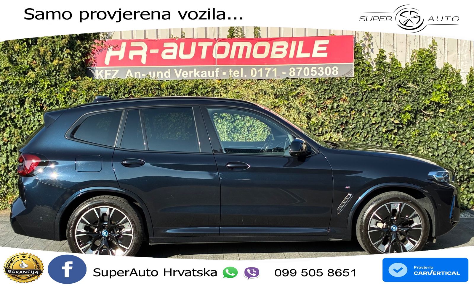 BMW iX3 80 kWh (286 KS) M Sport LED+GR SJED+ACC