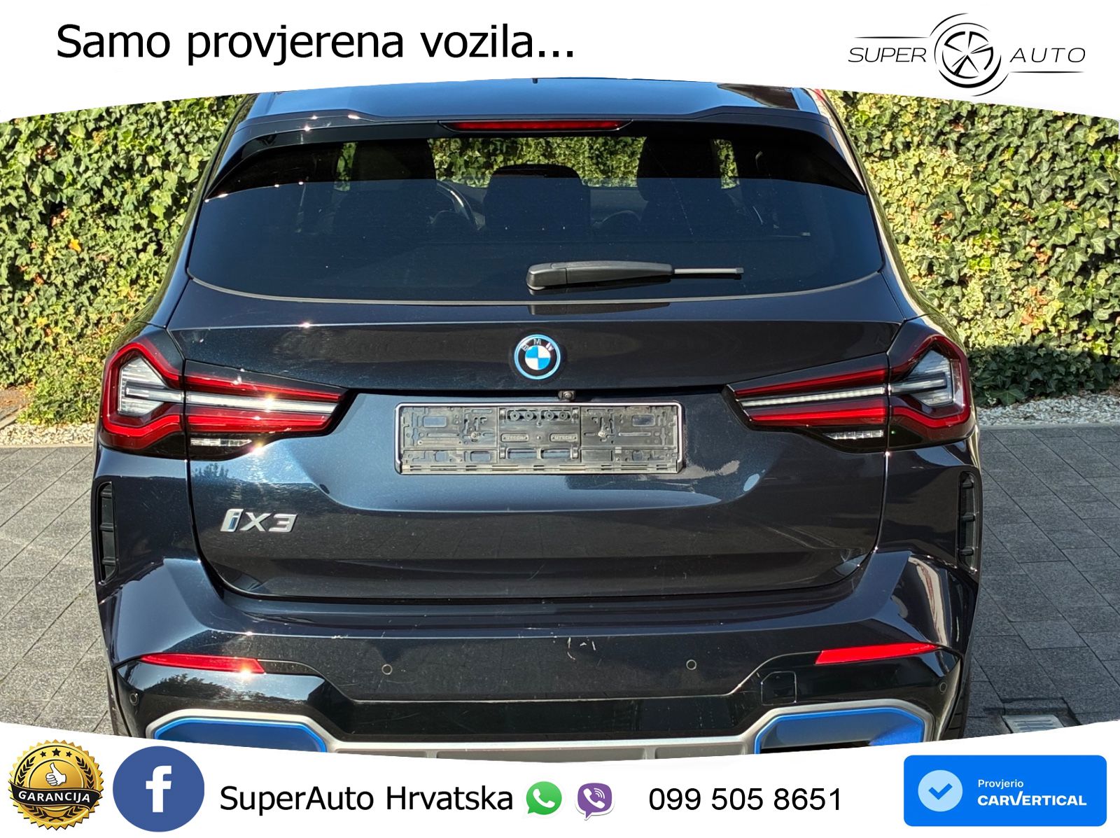 BMW iX3 80 kWh (286 KS) M Sport LED+GR SJED+ACC