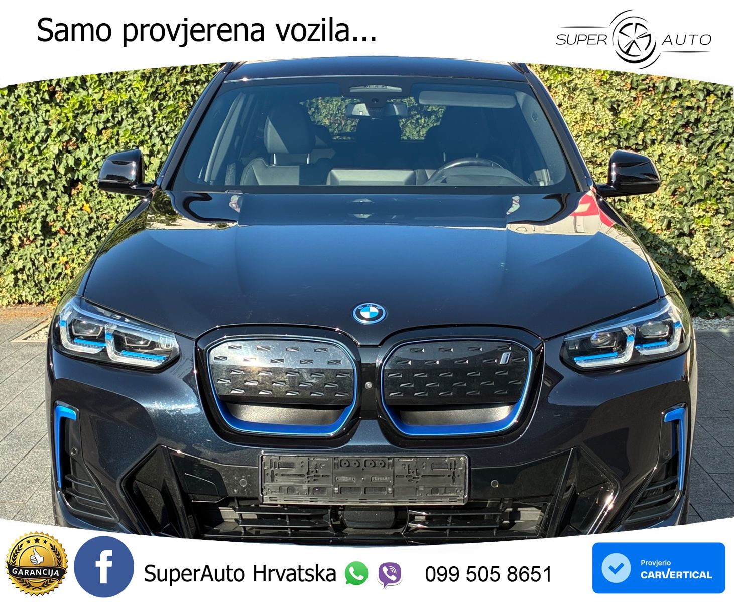 BMW iX3 80 kWh (286 KS) M Sport LED+GR SJED+ACC