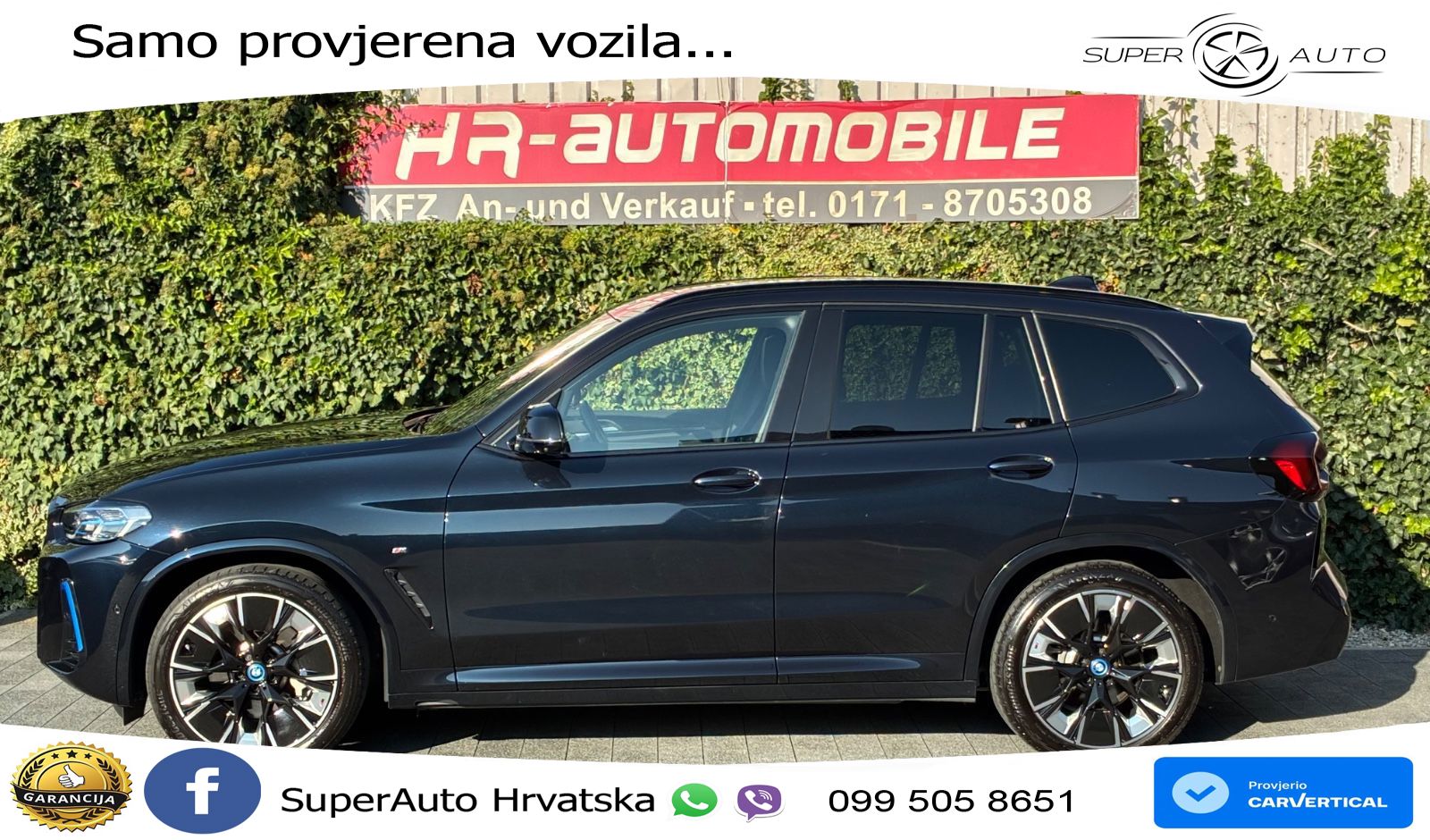 BMW iX3 80 kWh (286 KS) M Sport LED+GR SJED+ACC