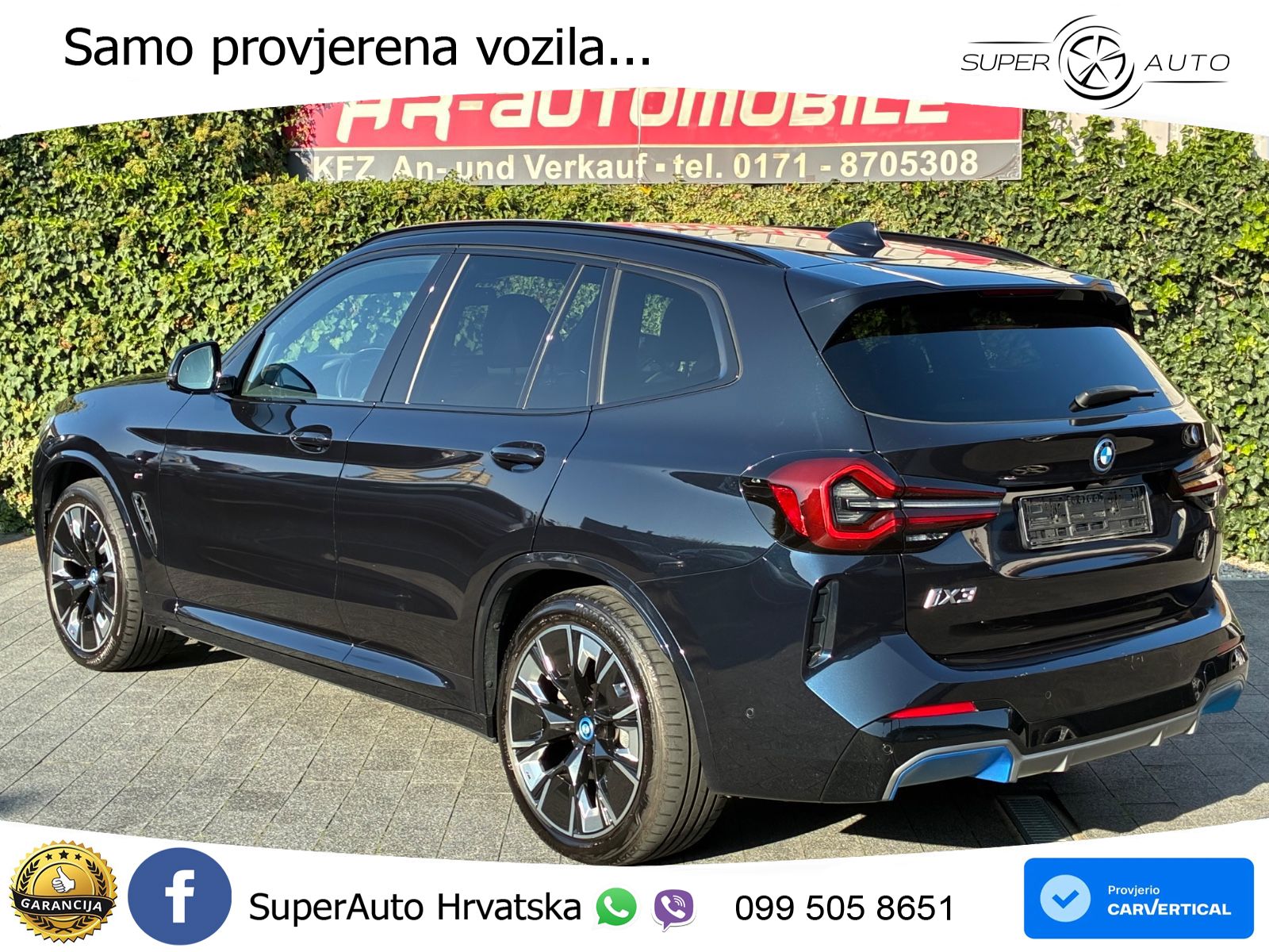 BMW iX3 80 kWh (286 KS) M Sport LED+GR SJED+ACC