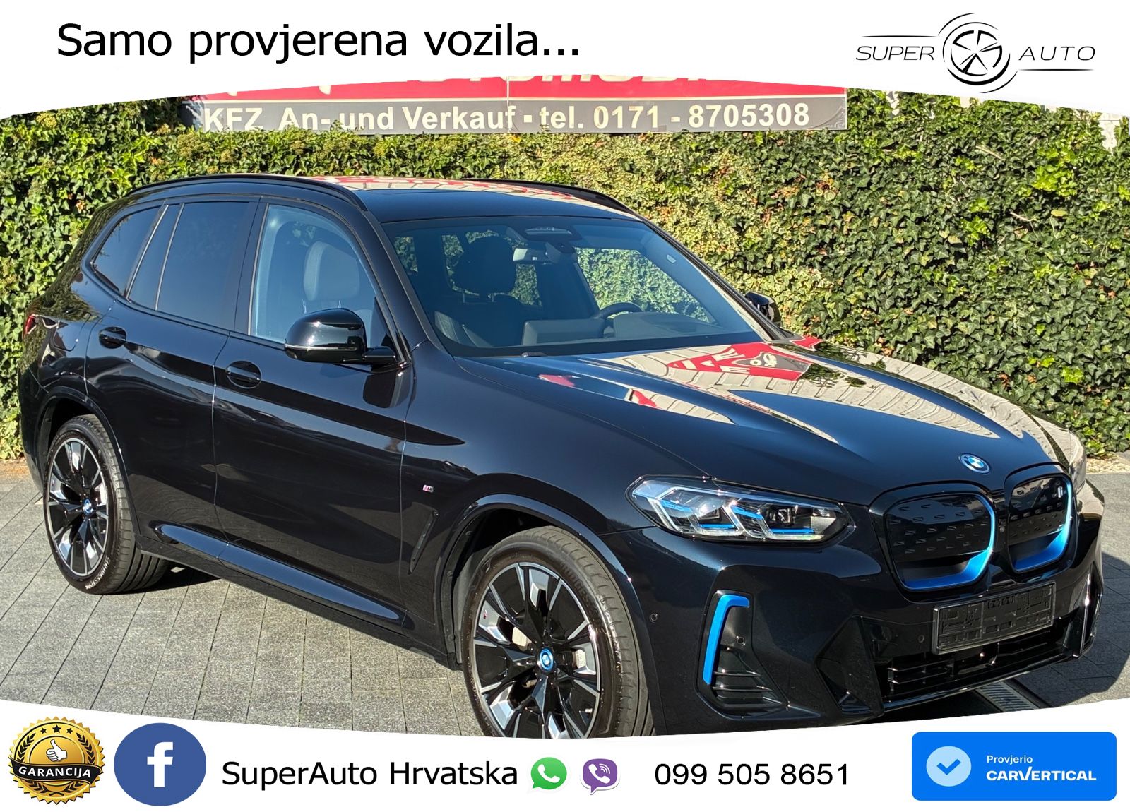 BMW iX3 80 kWh (286 KS) M Sport LED+GR SJED+ACC