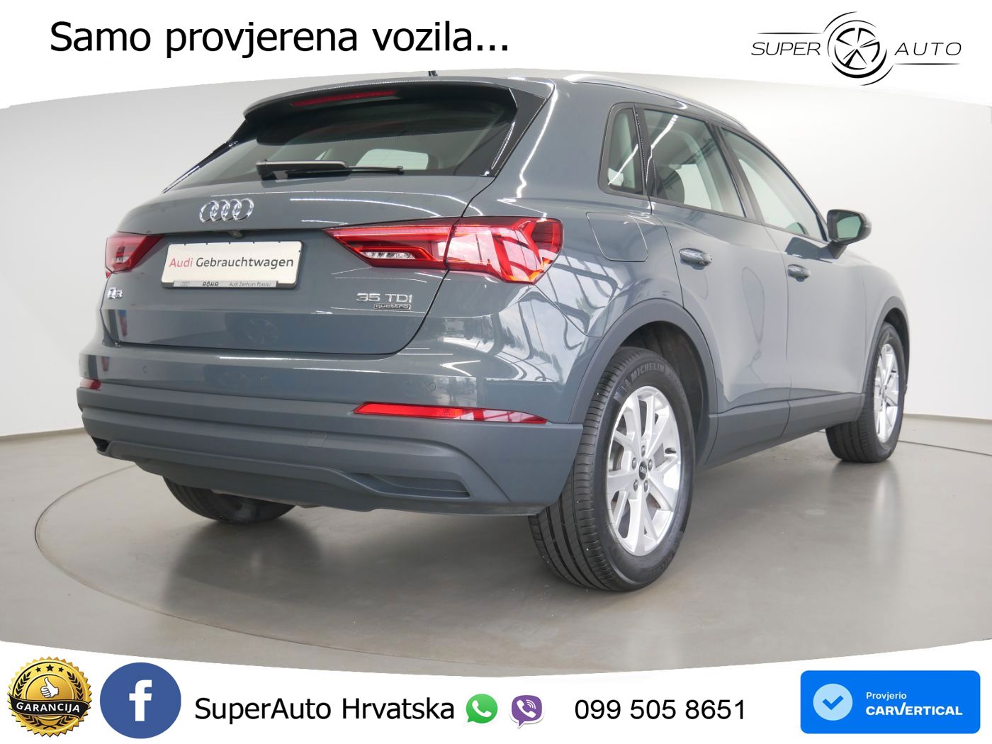Audi Q3 35 TDI (150 KS) quattro S tronic LED+GR SJED+ACC