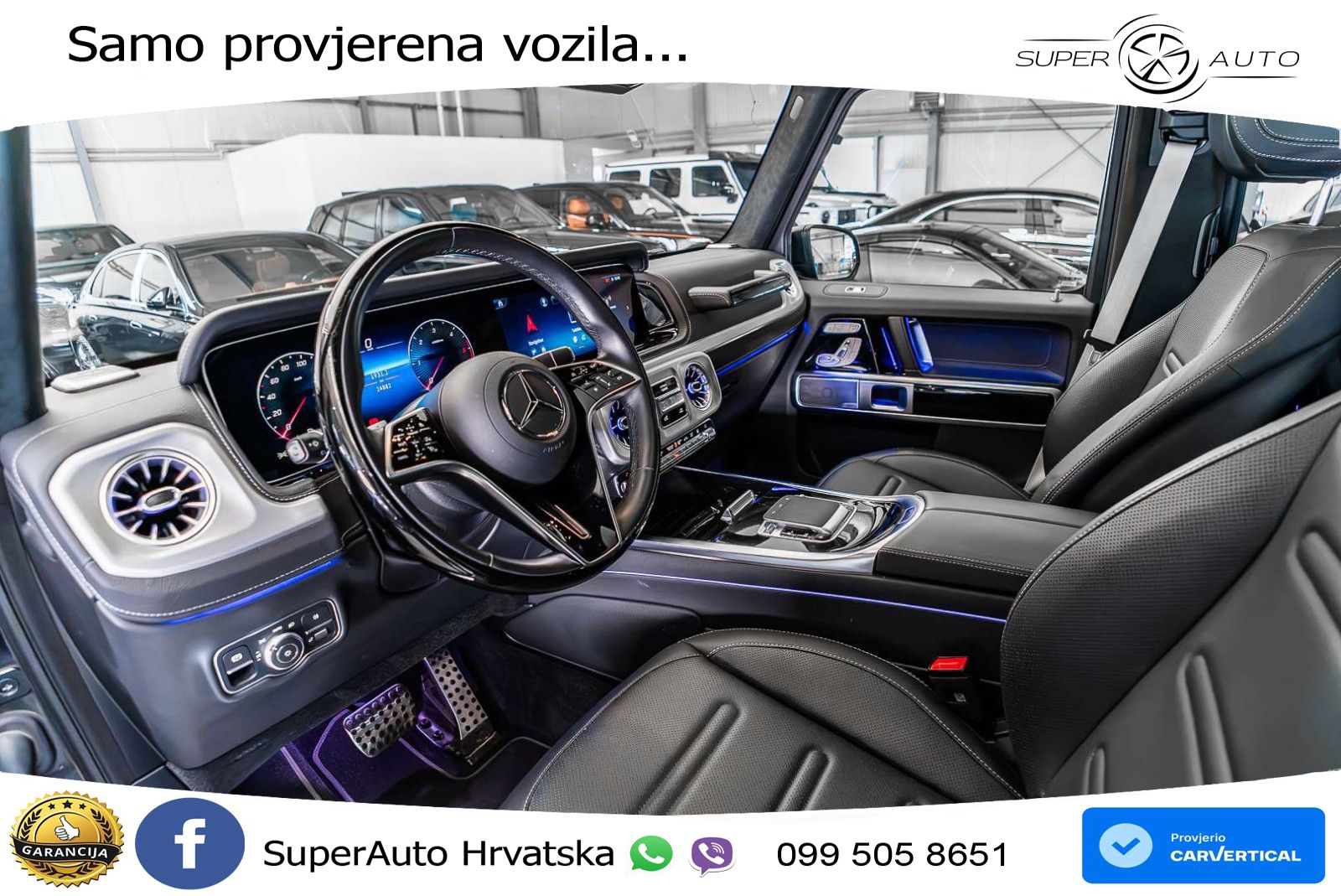 Mercedes G 450d Long (367 KS) 4MATIC 9G-TRONIC AMG LED+GR SJED+ACC