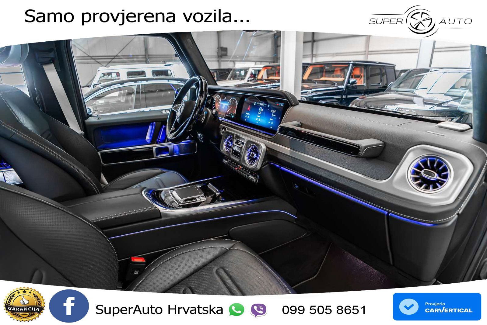 Mercedes G 450d Long (367 KS) 4MATIC 9G-TRONIC AMG LED+GR SJED+ACC