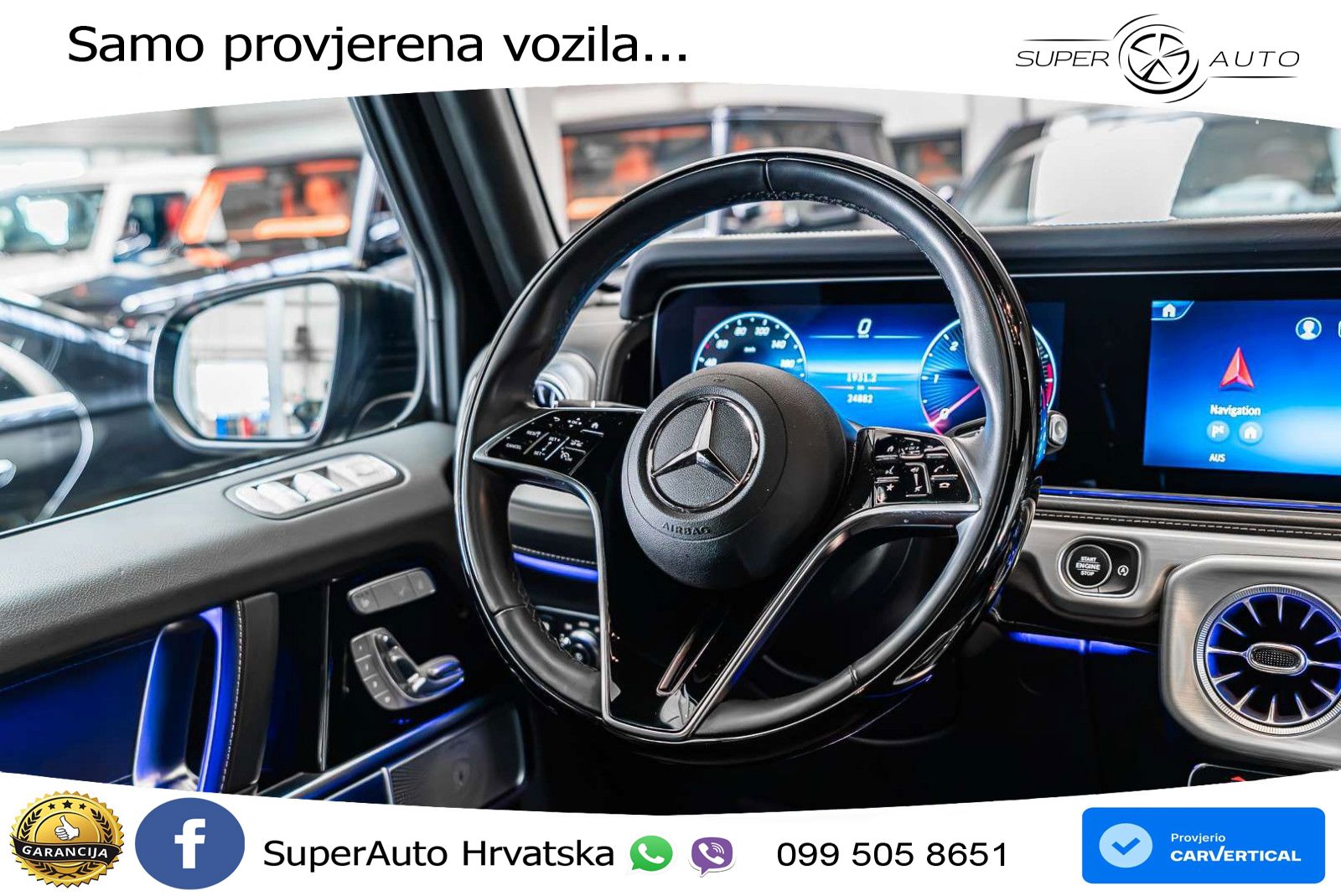 Mercedes G 450d Long (367 KS) 4MATIC 9G-TRONIC AMG LED+GR SJED+ACC