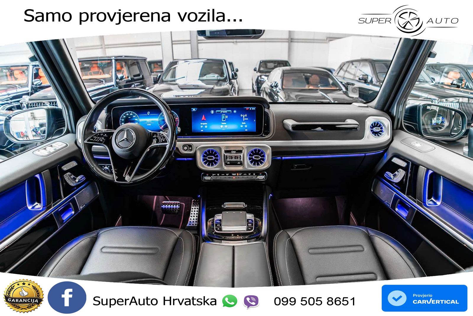 Mercedes G 450d Long (367 KS) 4MATIC 9G-TRONIC AMG LED+GR SJED+ACC