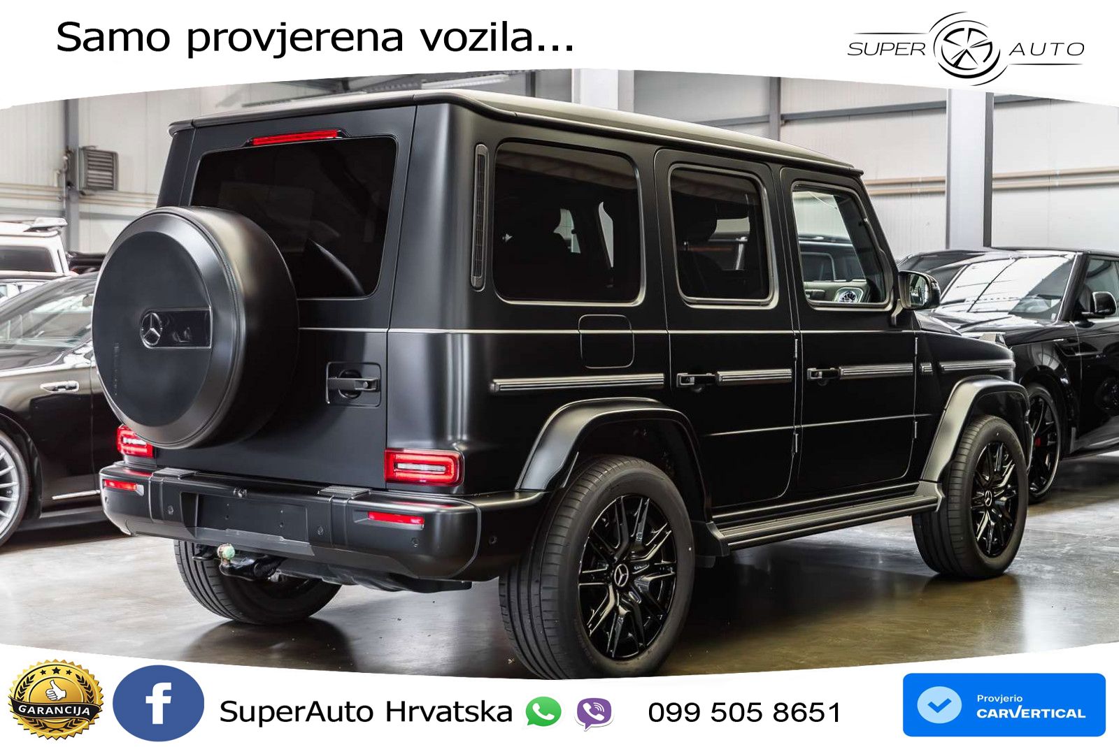 Mercedes G 450d Long (367 KS) 4MATIC 9G-TRONIC AMG LED+GR SJED+ACC