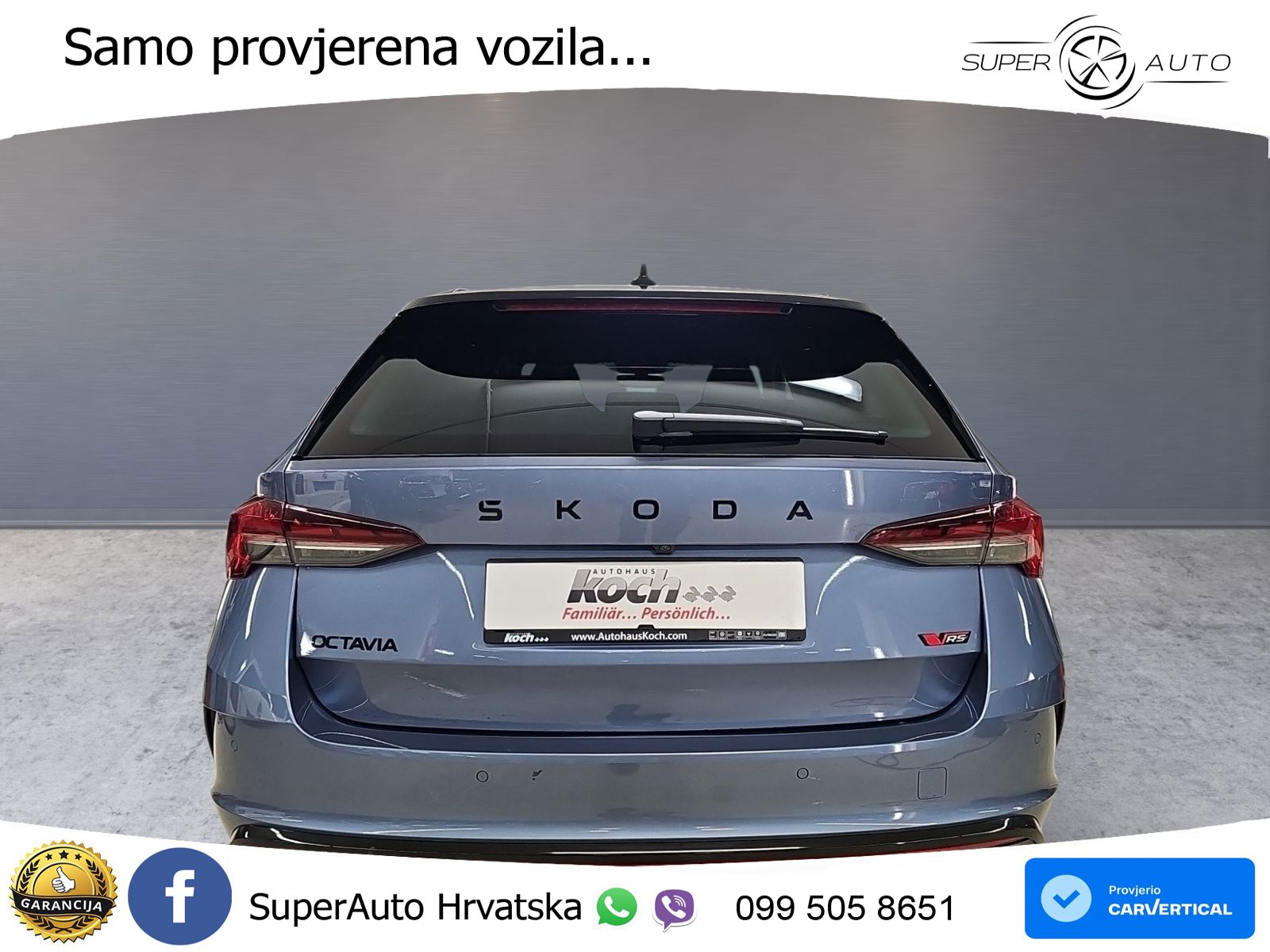 Škoda Octavia Combi RS 2.0 TSI (265 KS) DSG LED+GR SJED+ACC