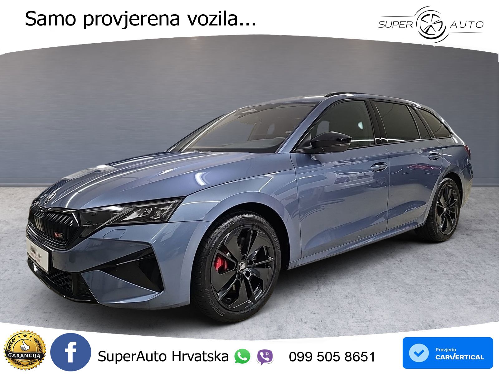 Škoda Octavia Combi RS 2.0 TSI (265 KS) DSG LED+GR SJED+ACC