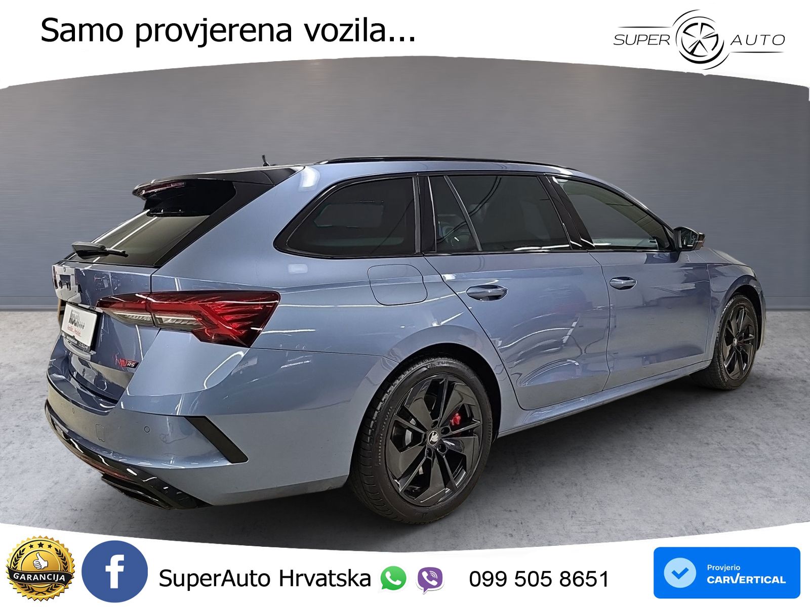 Škoda Octavia Combi RS 2.0 TSI (265 KS) DSG LED+GR SJED+ACC