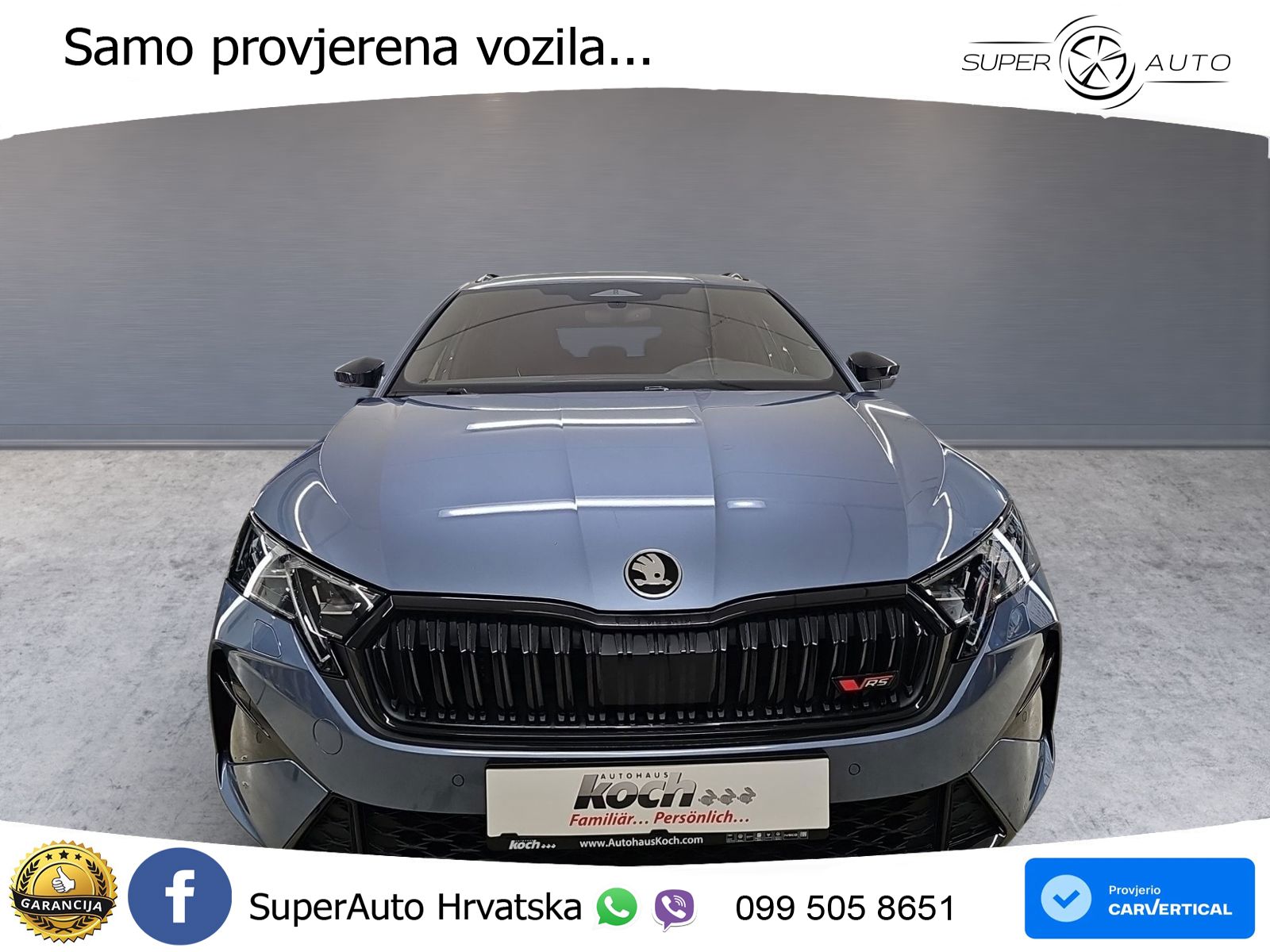 Škoda Octavia Combi RS 2.0 TSI (265 KS) DSG LED+GR SJED+ACC
