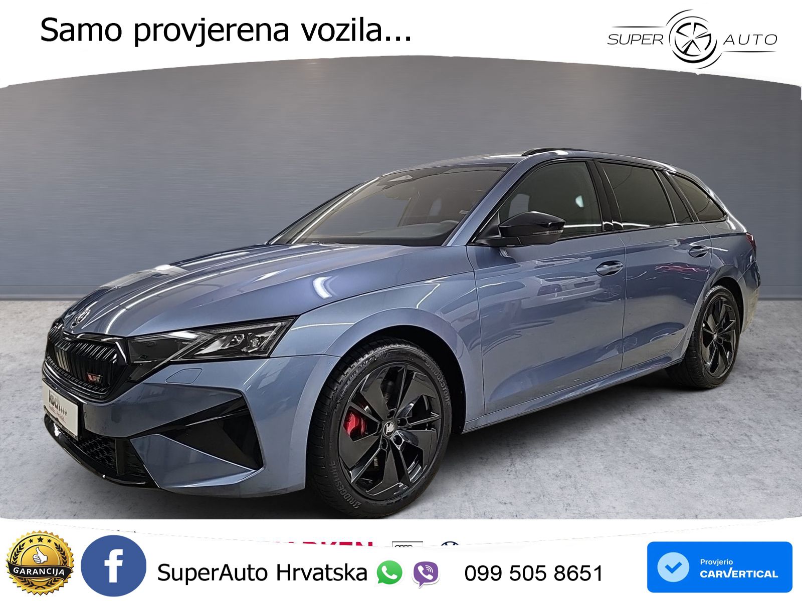 Škoda Octavia Combi RS 2.0 TSI (265 KS) DSG LED+GR SJED+ACC