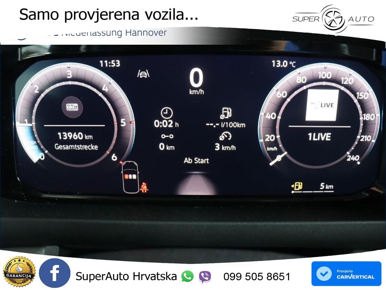 Volkswagen Crafter Kasten Mittel Kamera Vorb. AHK Navi 140 KS