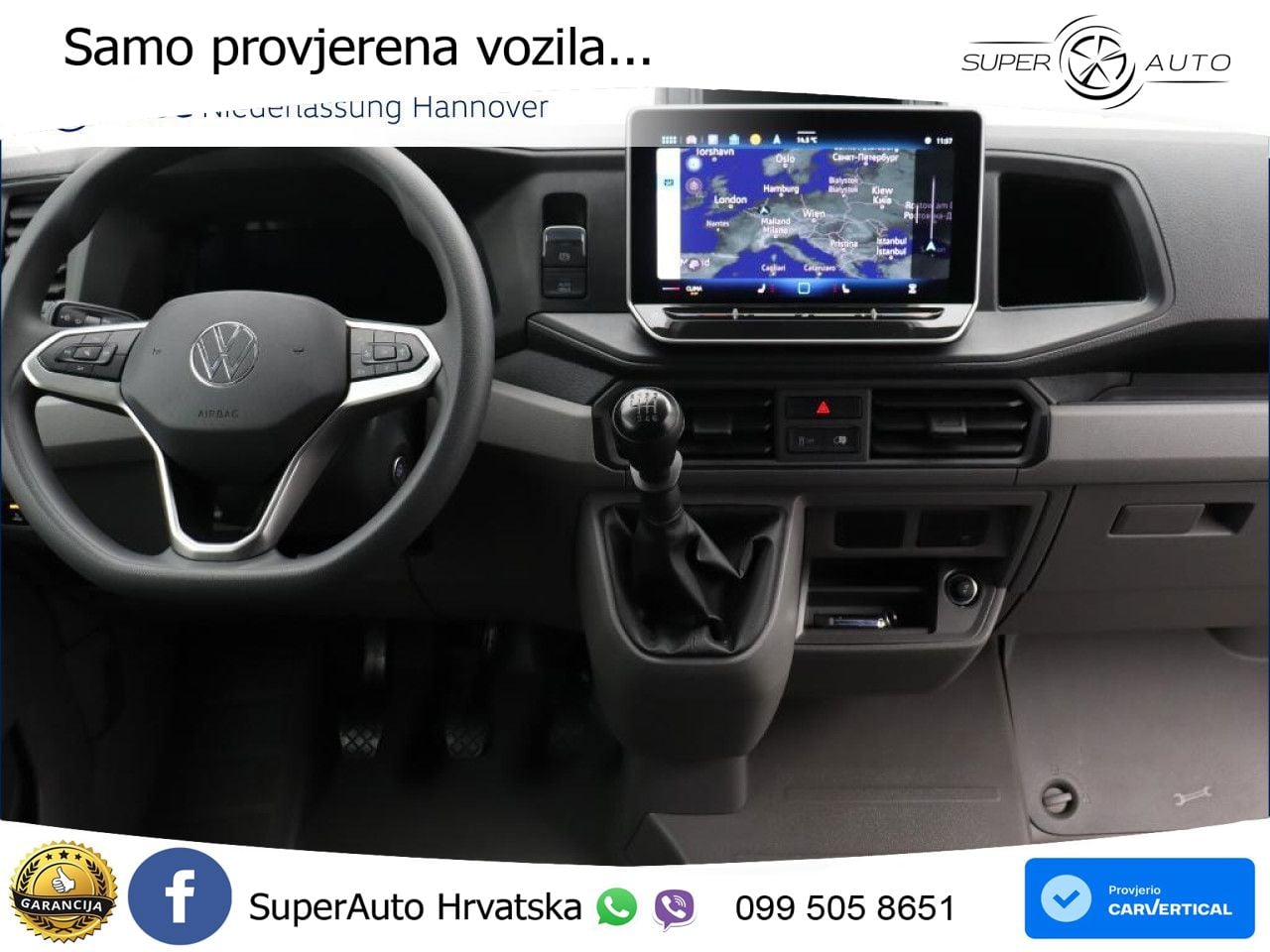 Volkswagen Crafter Kasten Mittel Kamera Vorb. AHK Navi 140 KS