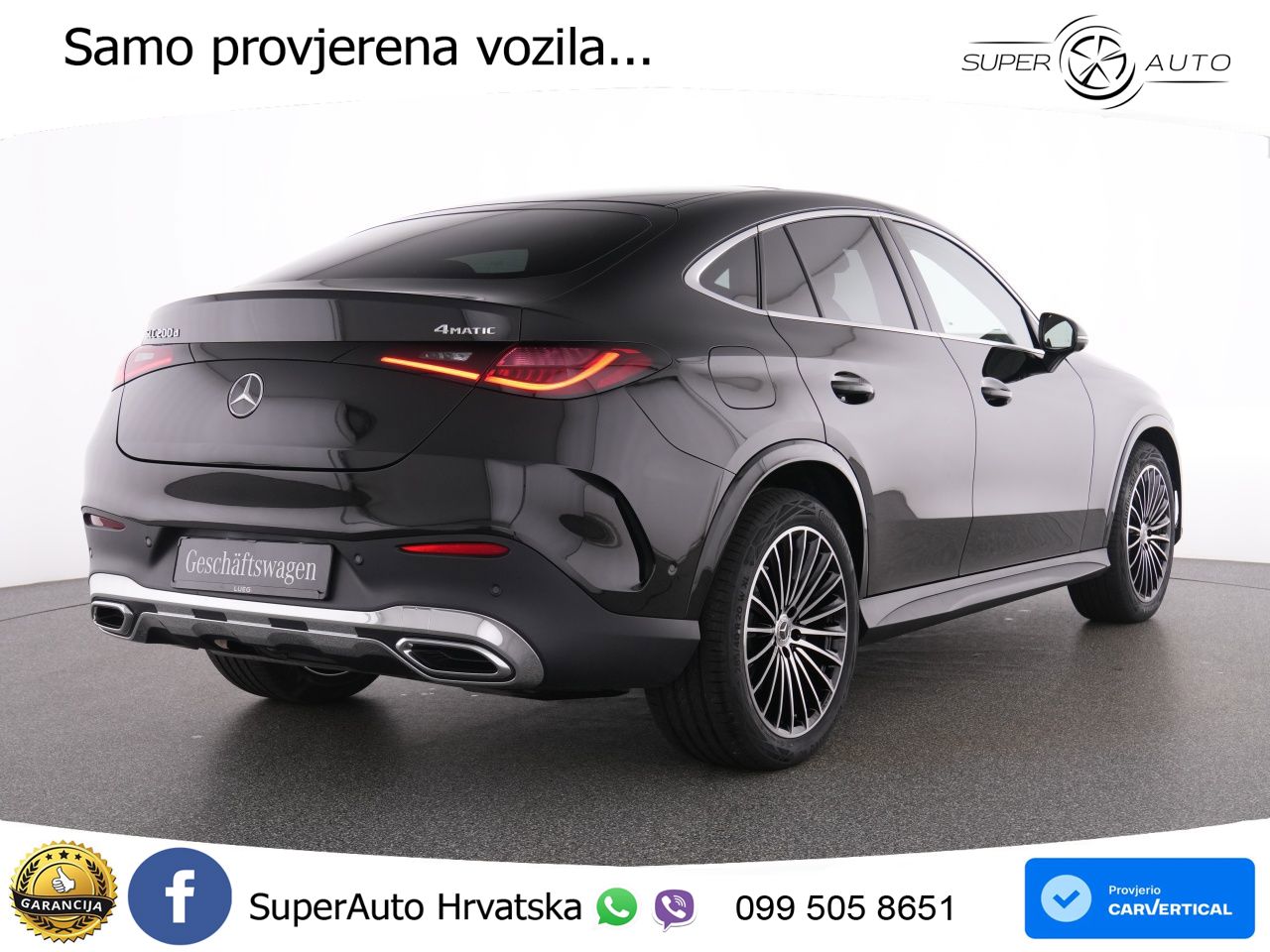 Mercedes GLC Coupe 200d (163 KS) 4MATIC 9G-TRONIC AMG ACC+GR SJED+360+PANO