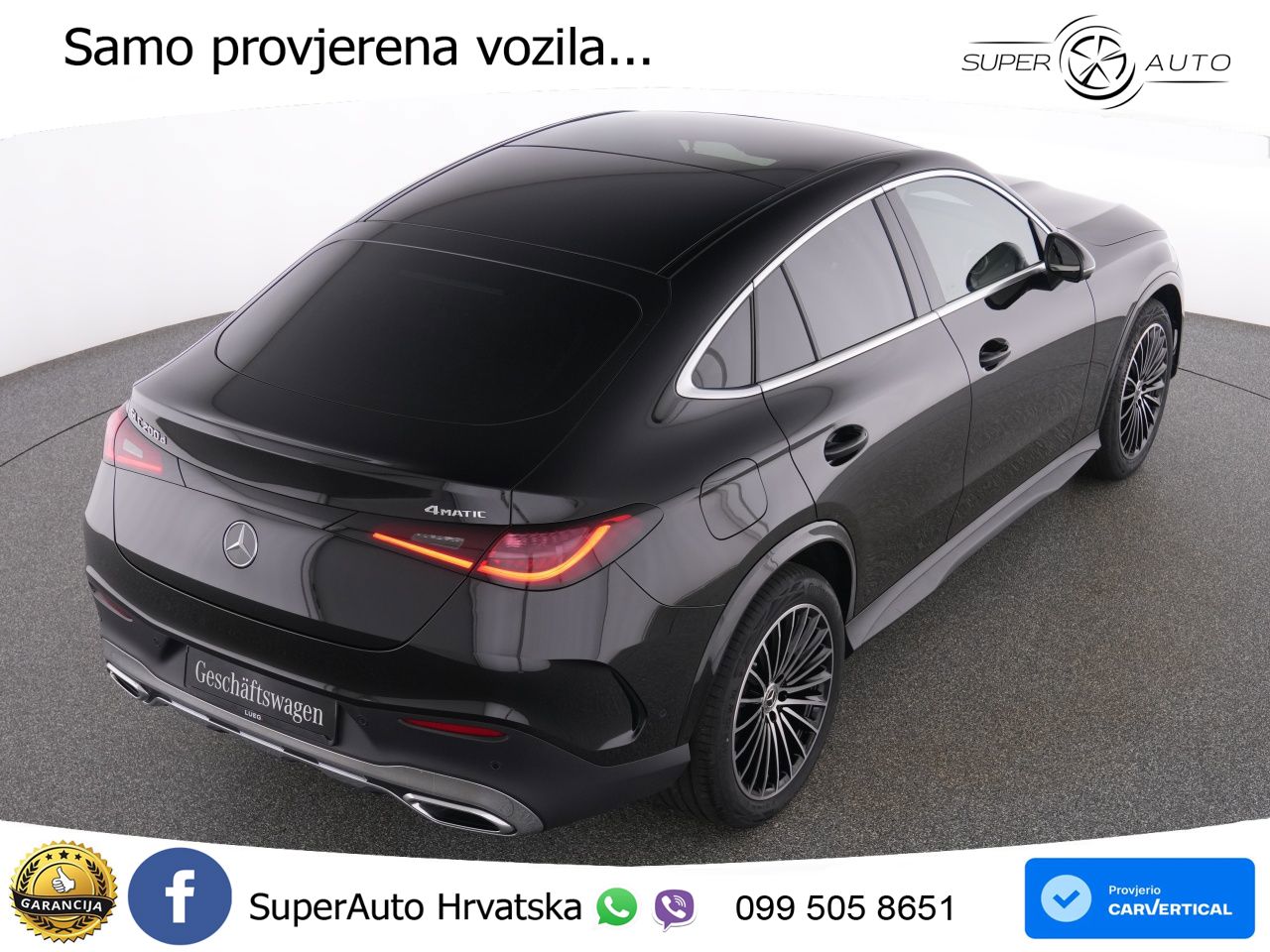 Mercedes GLC Coupe 200d (163 KS) 4MATIC 9G-TRONIC AMG ACC+GR SJED+360+PANO