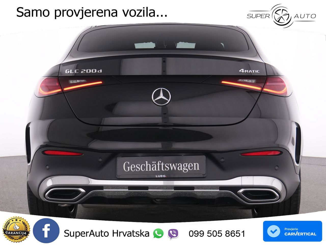 Mercedes GLC Coupe 200d (163 KS) 4MATIC 9G-TRONIC AMG ACC+GR SJED+360+PANO