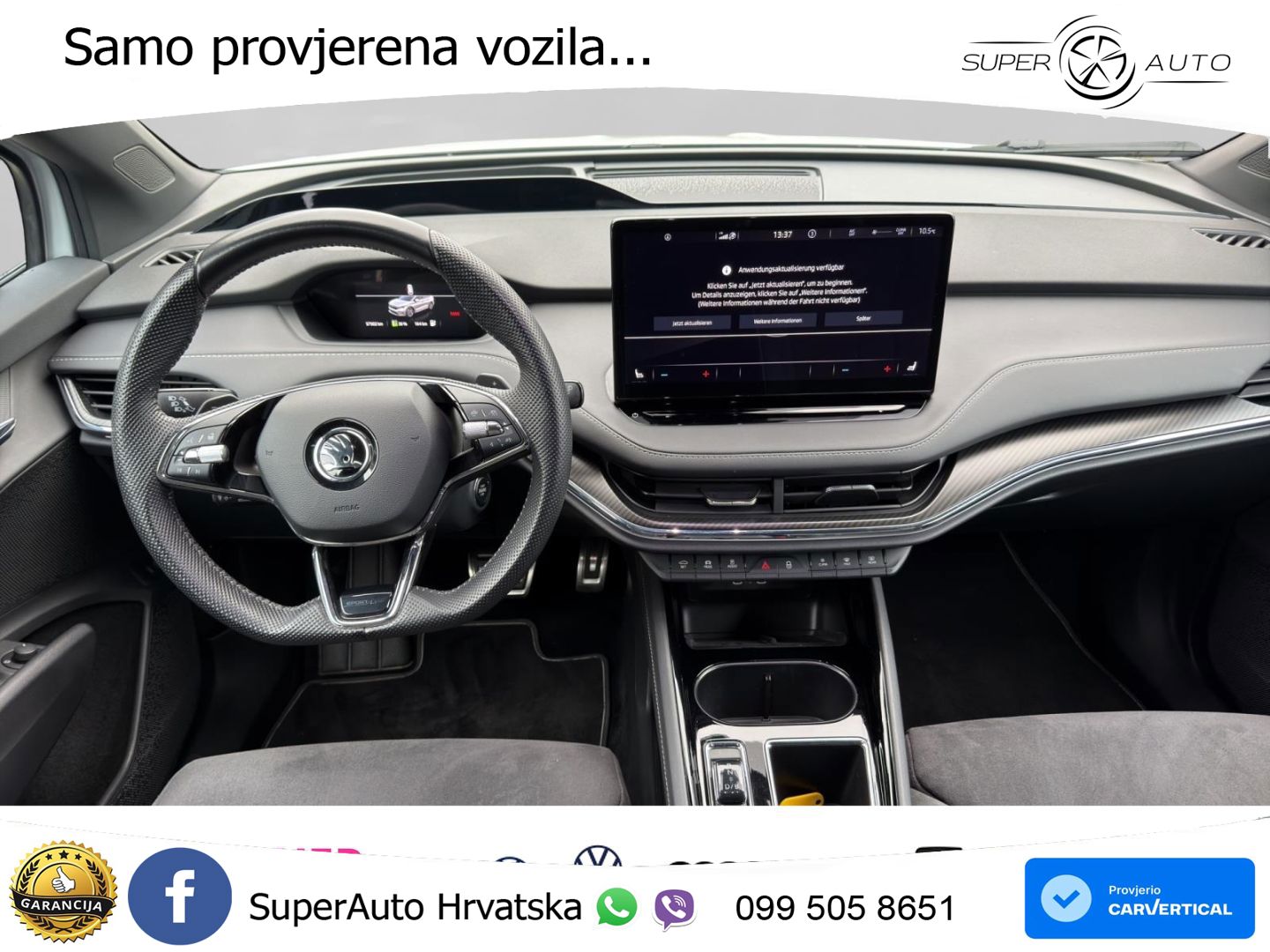 Škoda Enyaq iV 80x 82 kWh (265 KS) AWD SportLine LED+GR SJED+ACC
