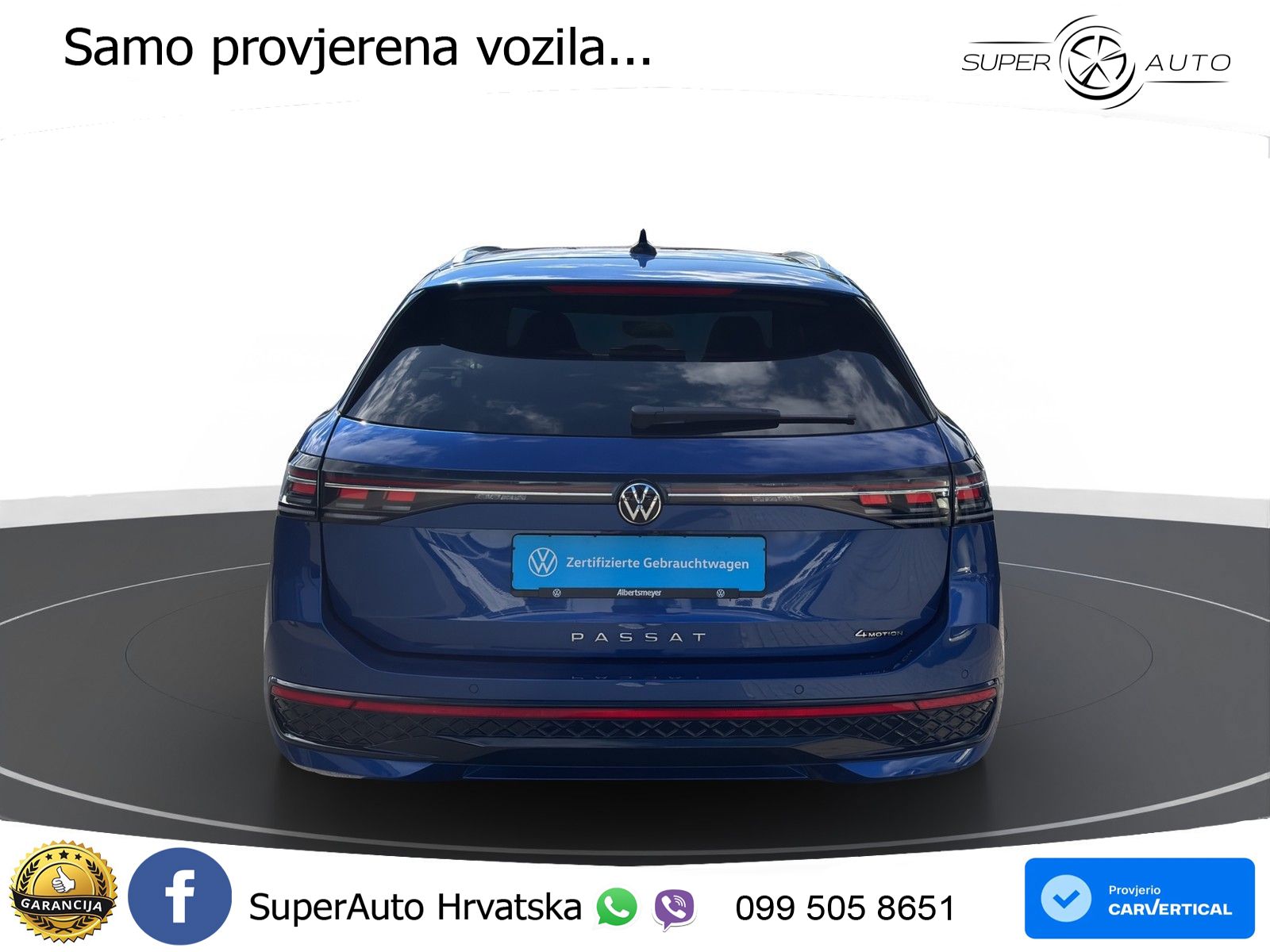 Volkswagen Passat Variant 2.0 TSI (265 KS) 4MOTION DSG R-Line LED+GR SJED+ACC