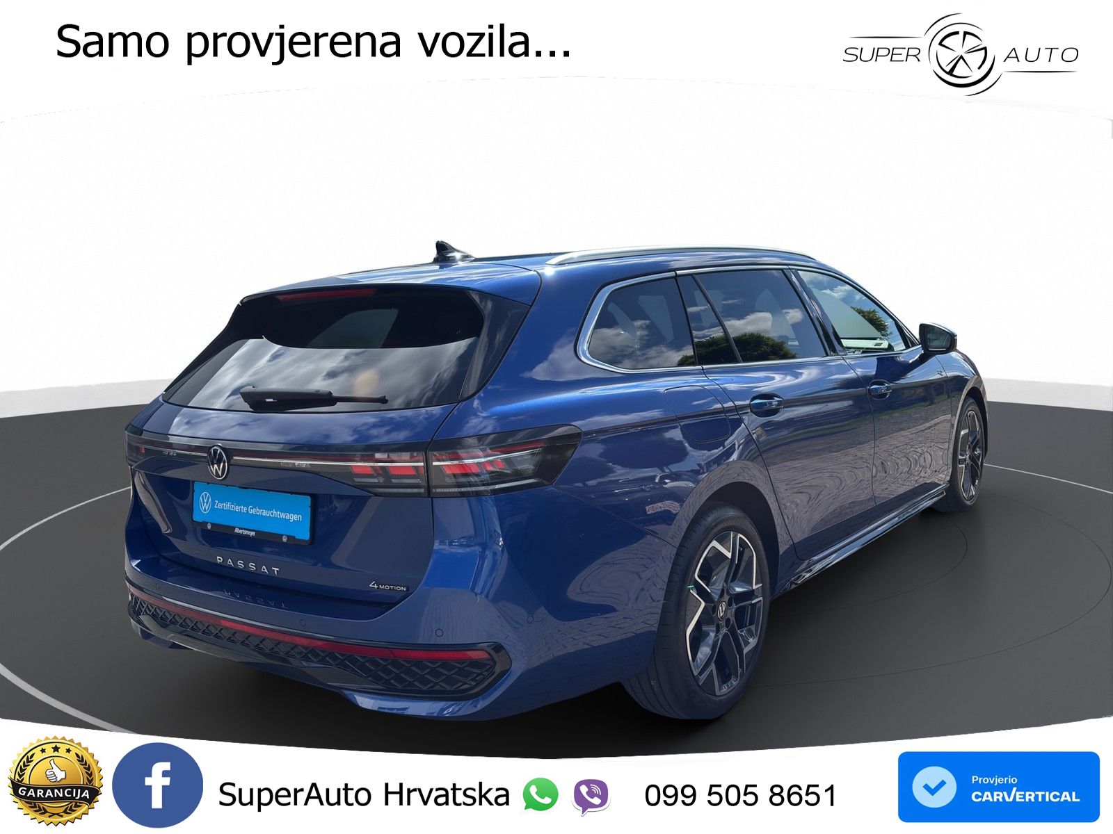 Volkswagen Passat Variant 2.0 TSI (265 KS) 4MOTION DSG R-Line LED+GR SJED+ACC