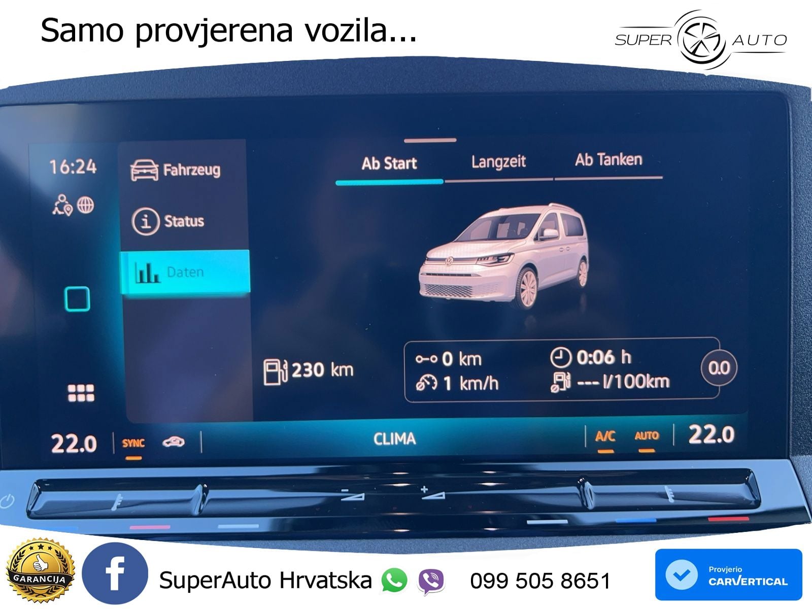 Volkswagen Caddy Cargo 1,5 l TSI 6-Gang Radst. 2755 mm 116 KS
