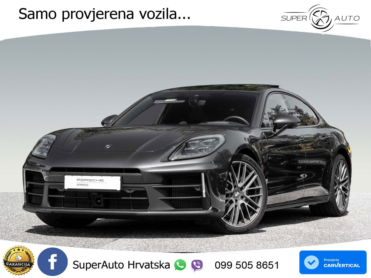Porsche Panamera 4 2.9 V6 (470 KS) E-Hybrid PDK ACC+HEAD+4xGR SJED+360+PANO