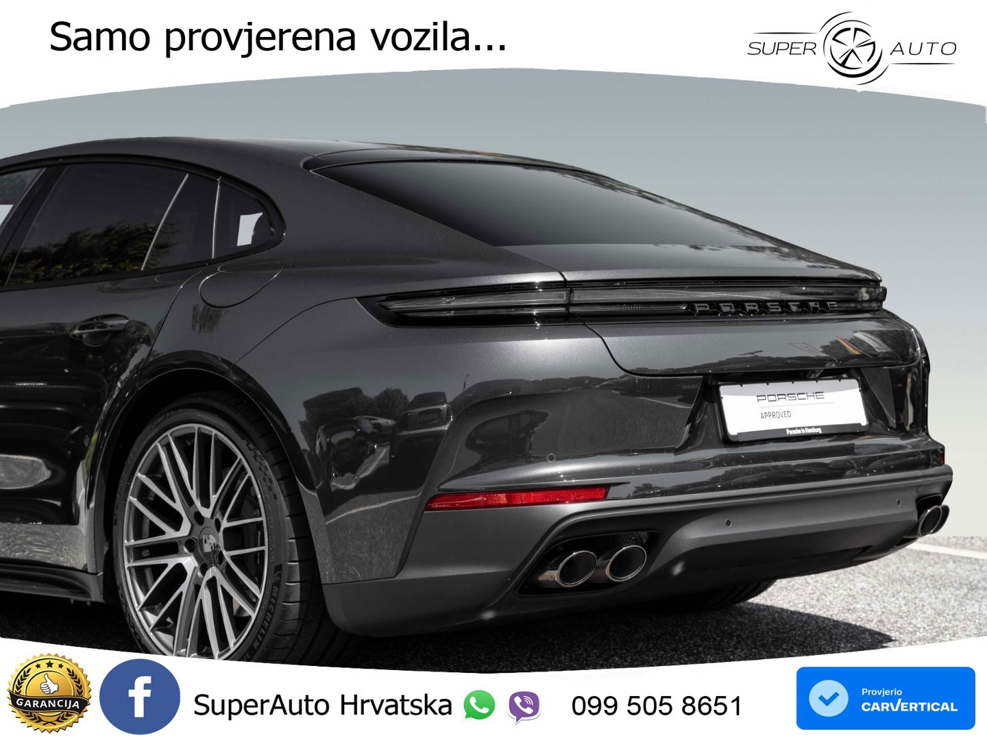 Porsche Panamera 4 2.9 V6 (470 KS) E-Hybrid PDK ACC+HEAD+4xGR SJED+360+PANO