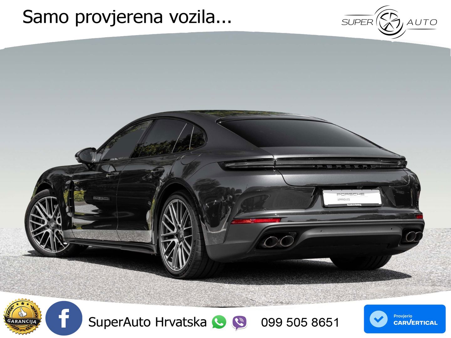 Porsche Panamera 4 2.9 V6 (470 KS) E-Hybrid PDK ACC+HEAD+4xGR SJED+360+PANO