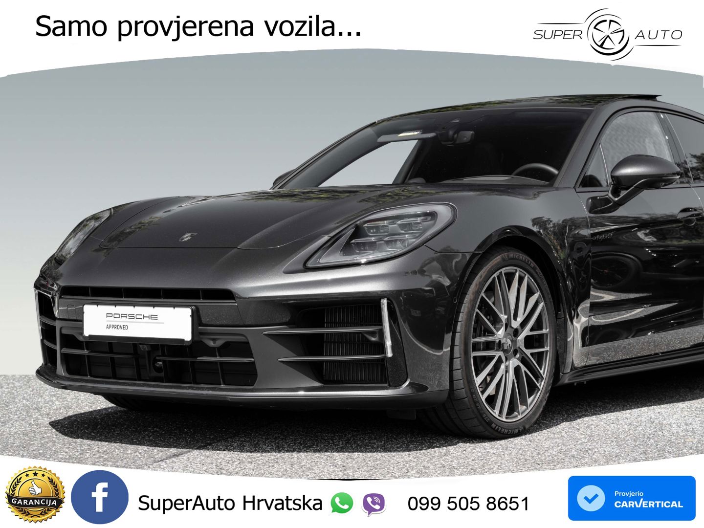Porsche Panamera 4 2.9 V6 (470 KS) E-Hybrid PDK ACC+HEAD+4xGR SJED+360+PANO