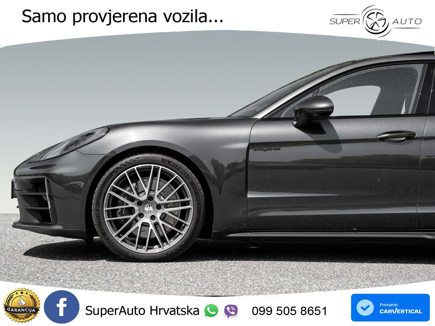 Porsche Panamera 4 2.9 V6 (470 KS) E-Hybrid PDK ACC+HEAD+4xGR SJED+360+PANO