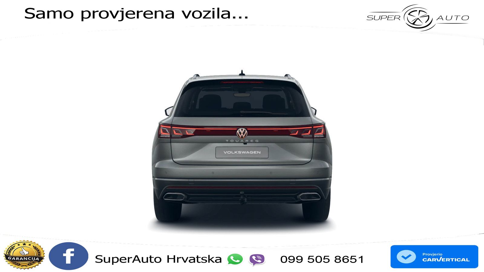 Volkswagen Touareg 3.0 V6 TDI (231 KS) 4MOTION Tiptronic ZRAČNI+ACC+GR SJED+KAM