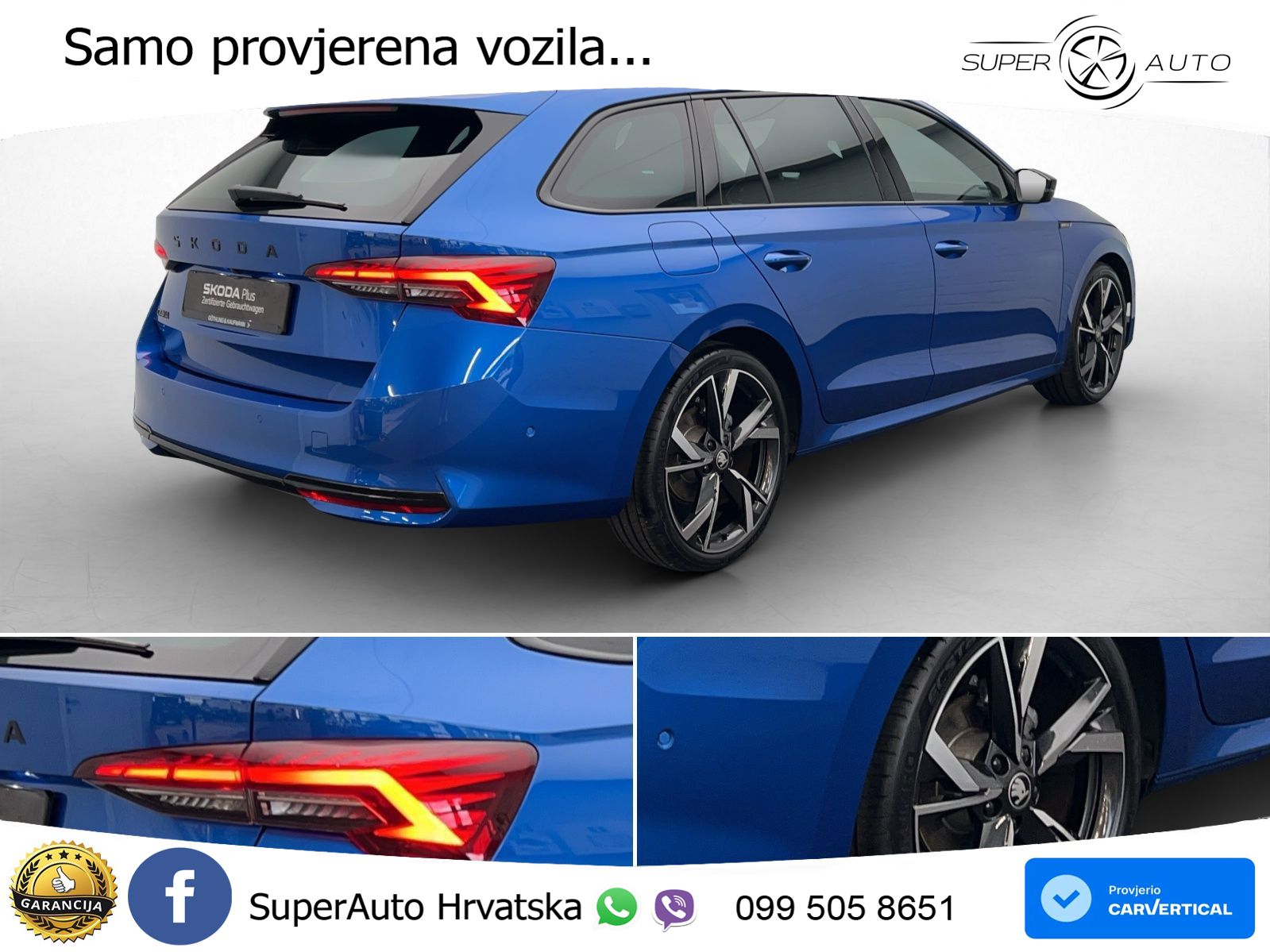 Škoda Octavia Combi 2.0 TDI (150 KS) DSG SportLine LED+GR SJED+ACC