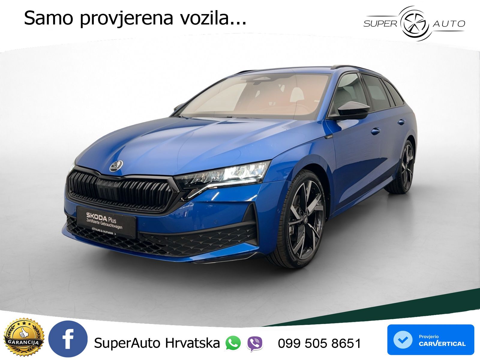Škoda Octavia Combi 2.0 TDI (150 KS) DSG SportLine LED+GR SJED+ACC