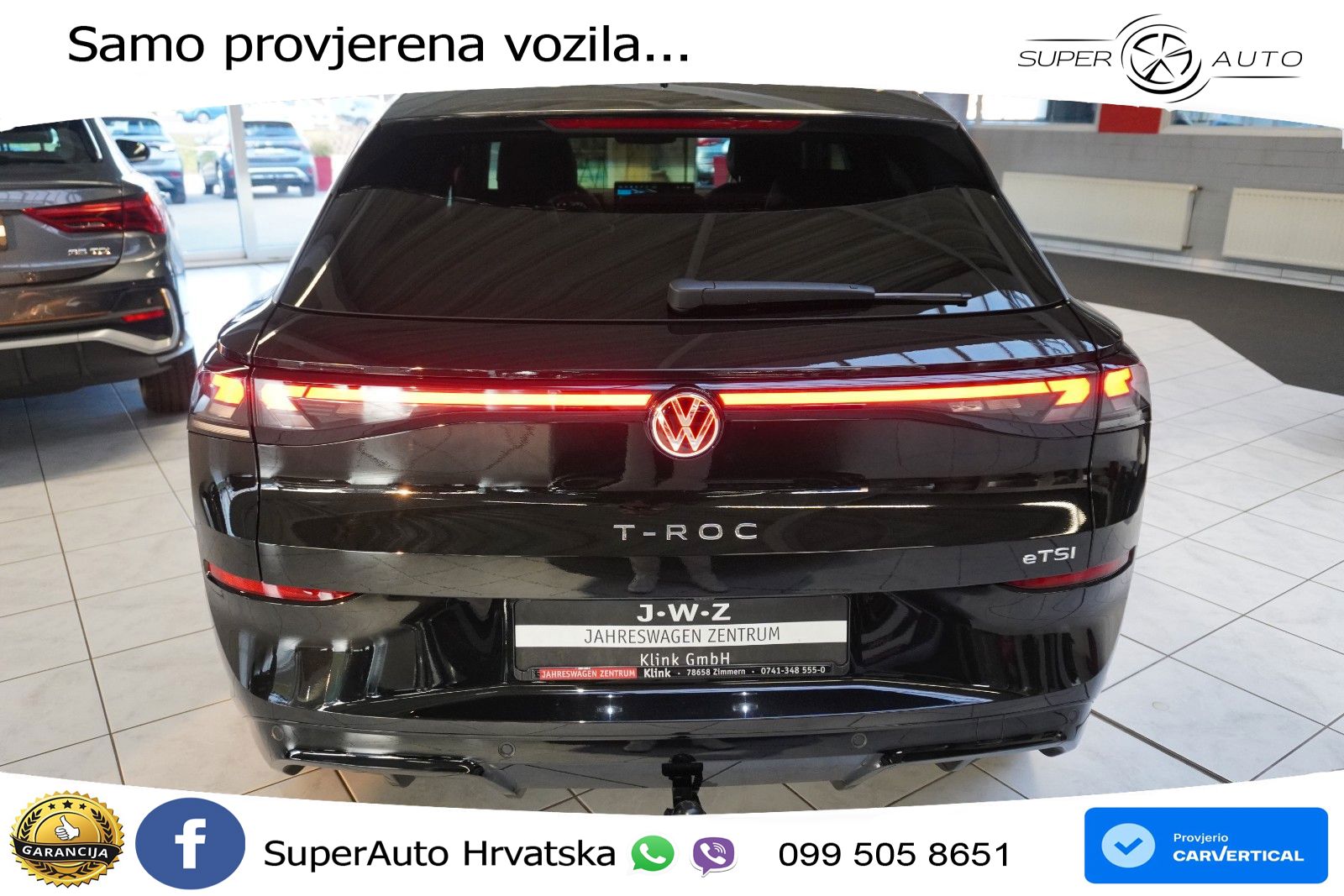 Volkswagen T-Roc 1.5 eTSI (150 KS)  DSG R-Line LED+GR SJED+ACC