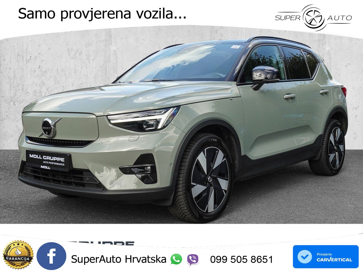 Volvo XC40 Recharge Twin 78 kWh 408 KS AWD ACC+GR SJED+360+PANO