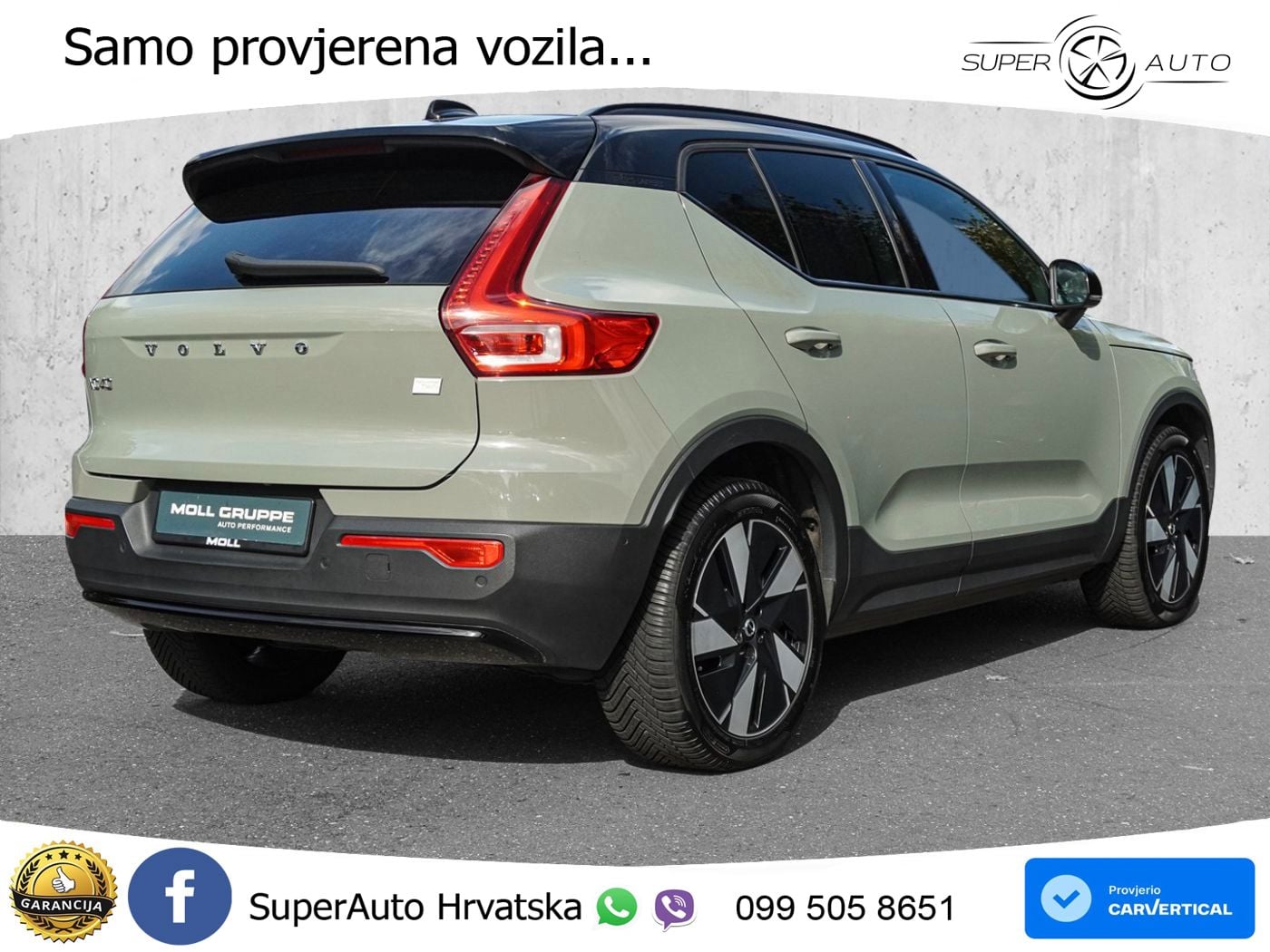 Volvo XC40 Recharge Twin 78 kWh 408 KS AWD ACC+GR SJED+360+PANO
