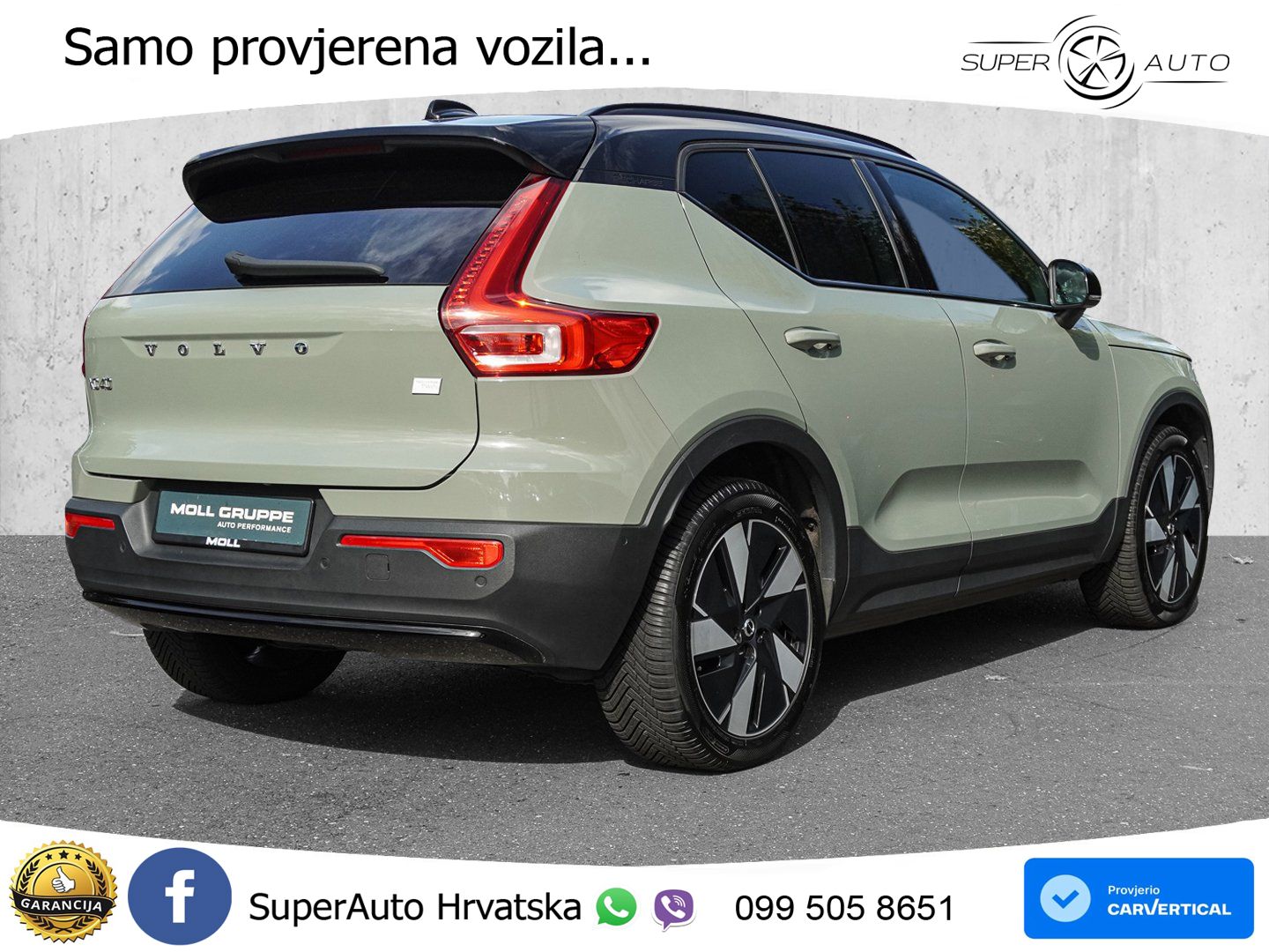 Volvo XC40 Recharge Twin 78 kWh 408 KS AWD ACC+GR SJED+360+PANO