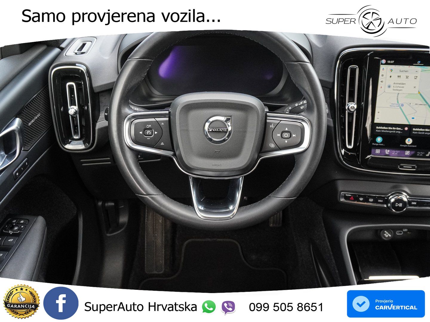 Volvo XC40 Recharge Twin 78 kWh 408 KS AWD ACC+GR SJED+360+PANO