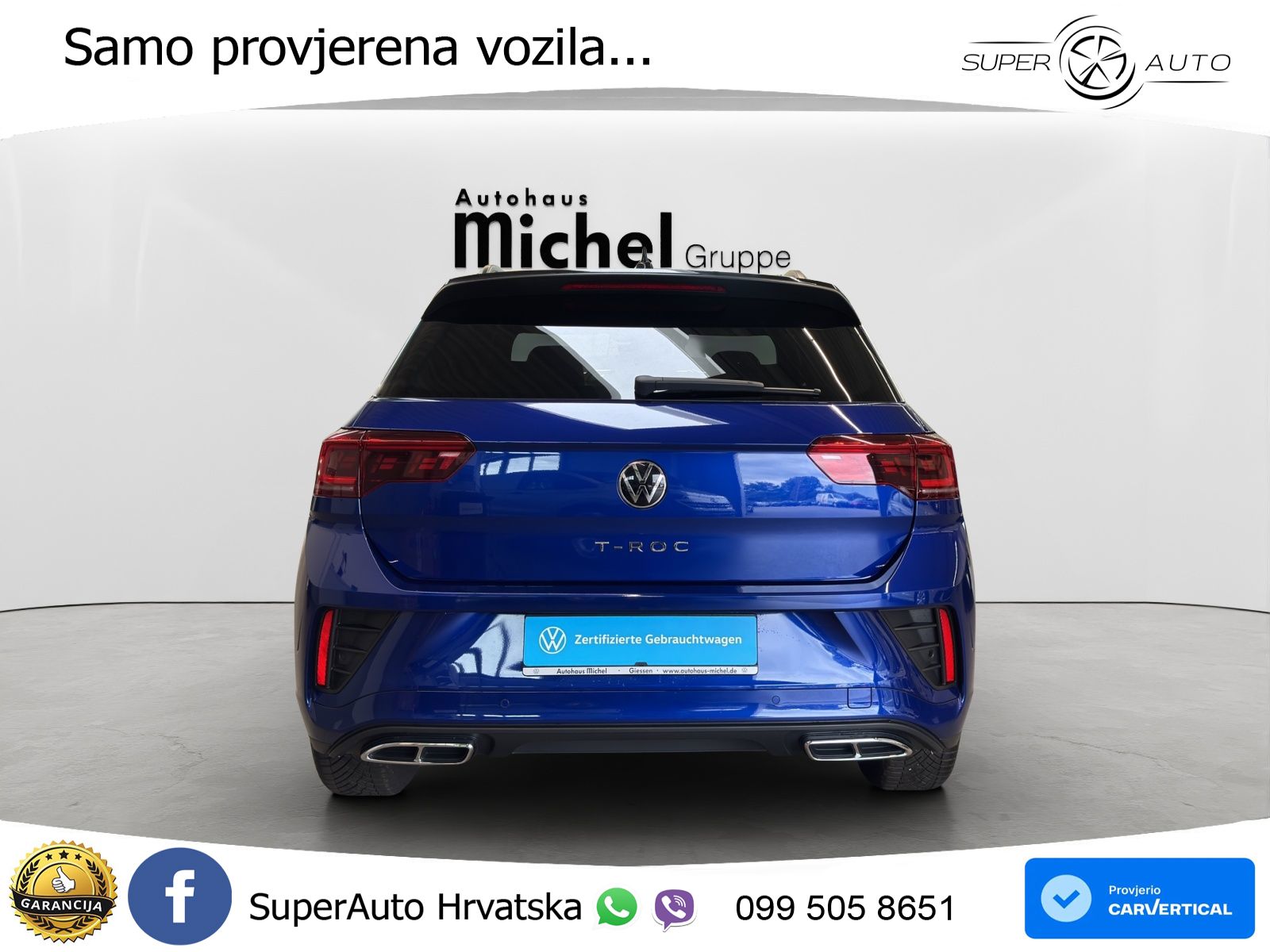 Volkswagen T-Roc 1.5 TSI (150 KS) DSG R-Line LED+GR SJED+ACC